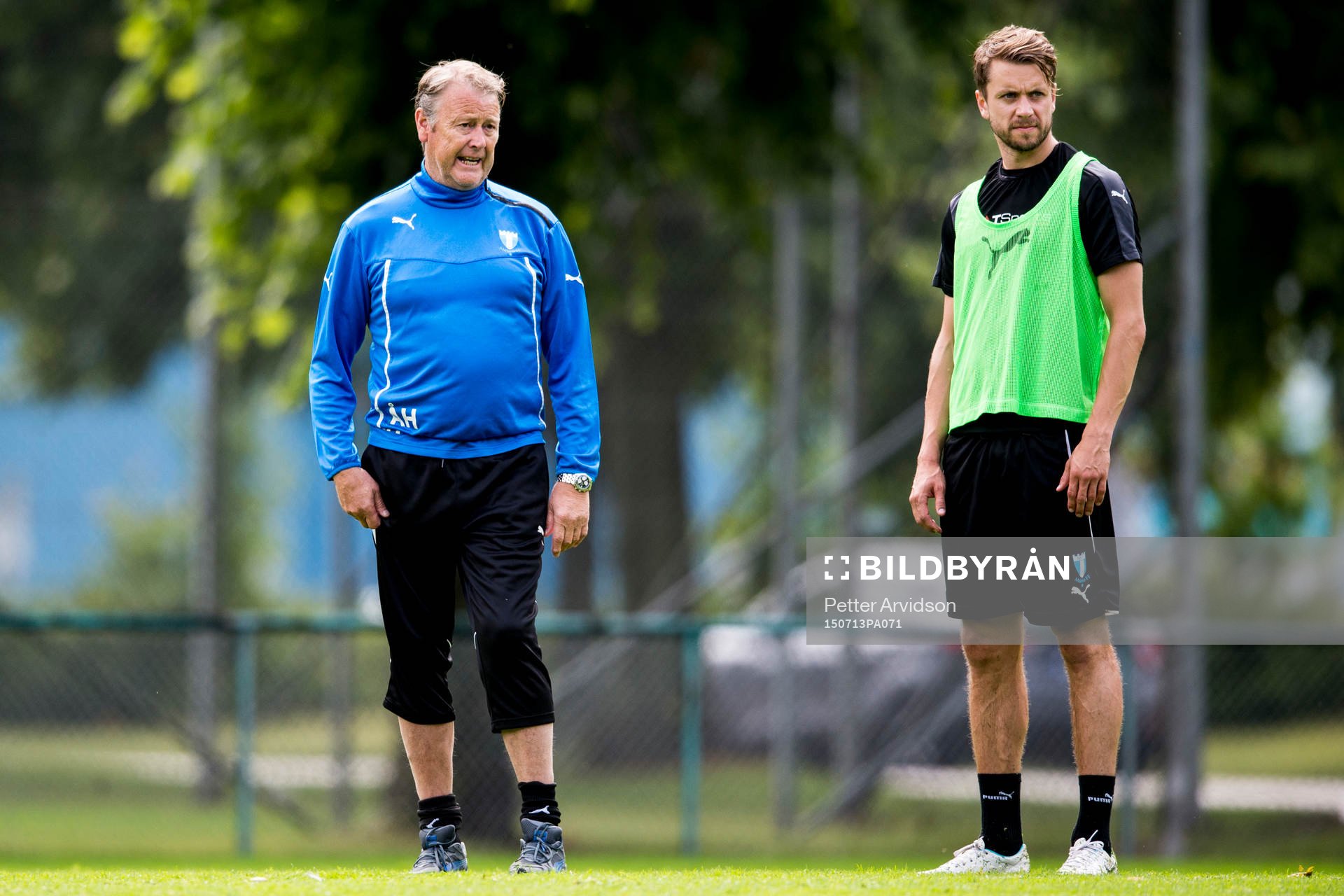 Malmö FFs tränare Åge Hareide och nyförvärvet Kári