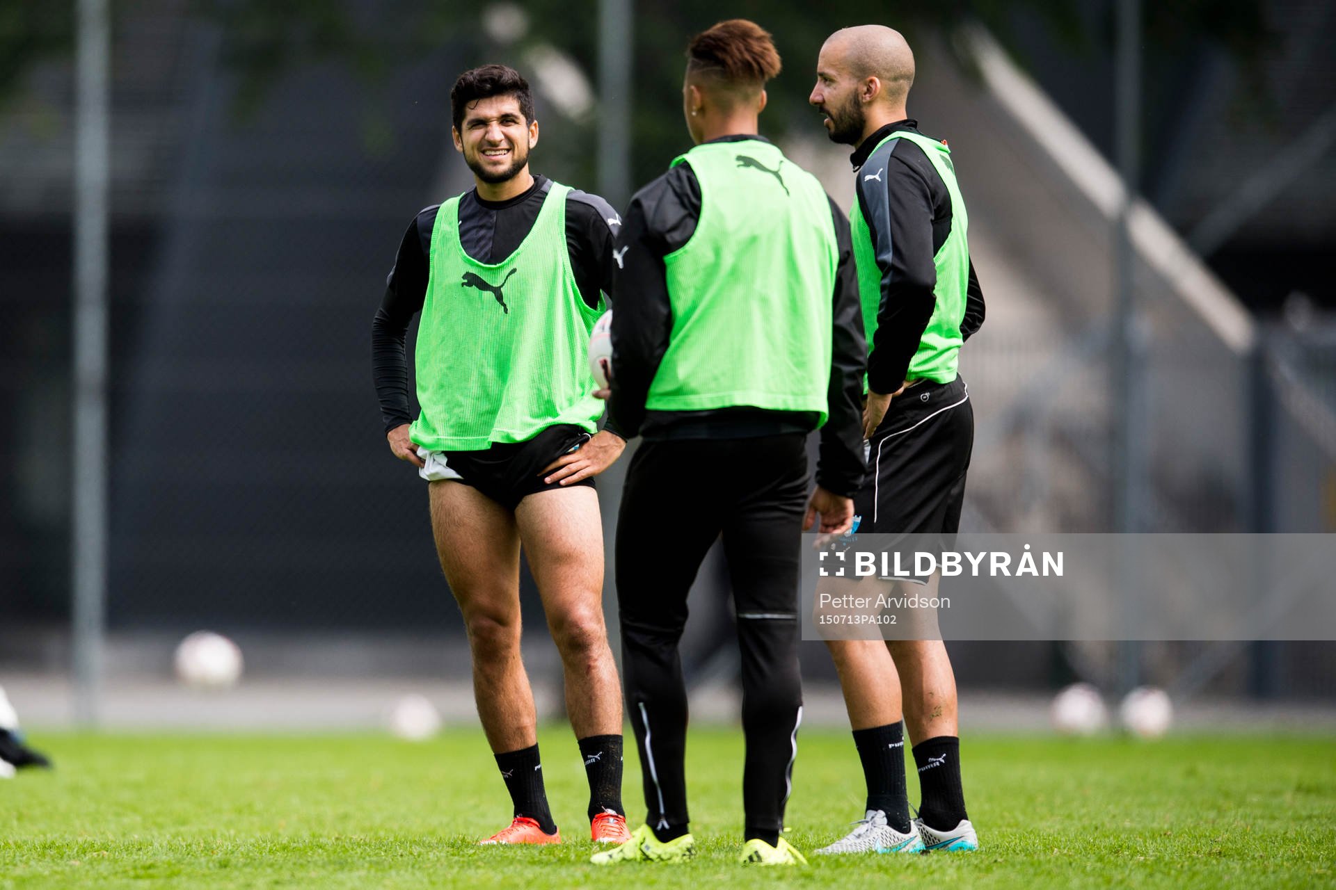 Malmö FFs Mahmut Özen, Tobias Sana och Guillermo Molins