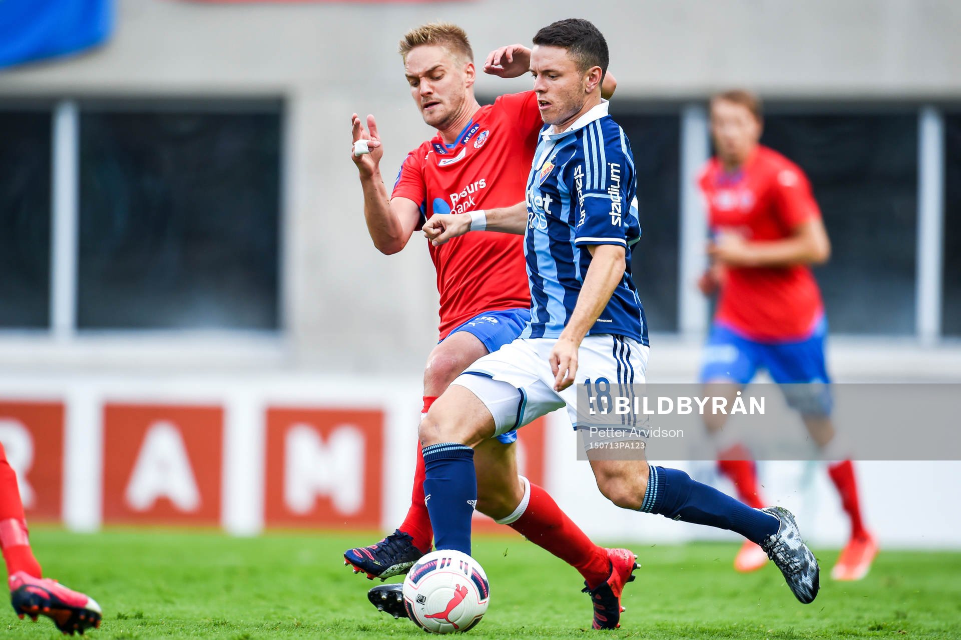 Helsingborgs Johan Mårtensson och Djurgårdens Kerim Mrabti