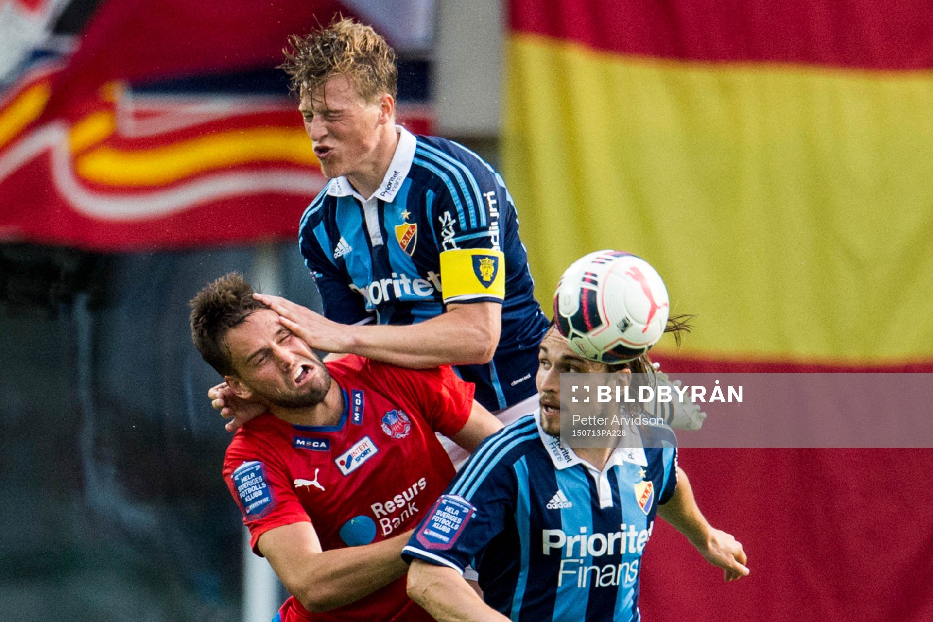 Djurgårdens Emil Bergström och Kevin Walker