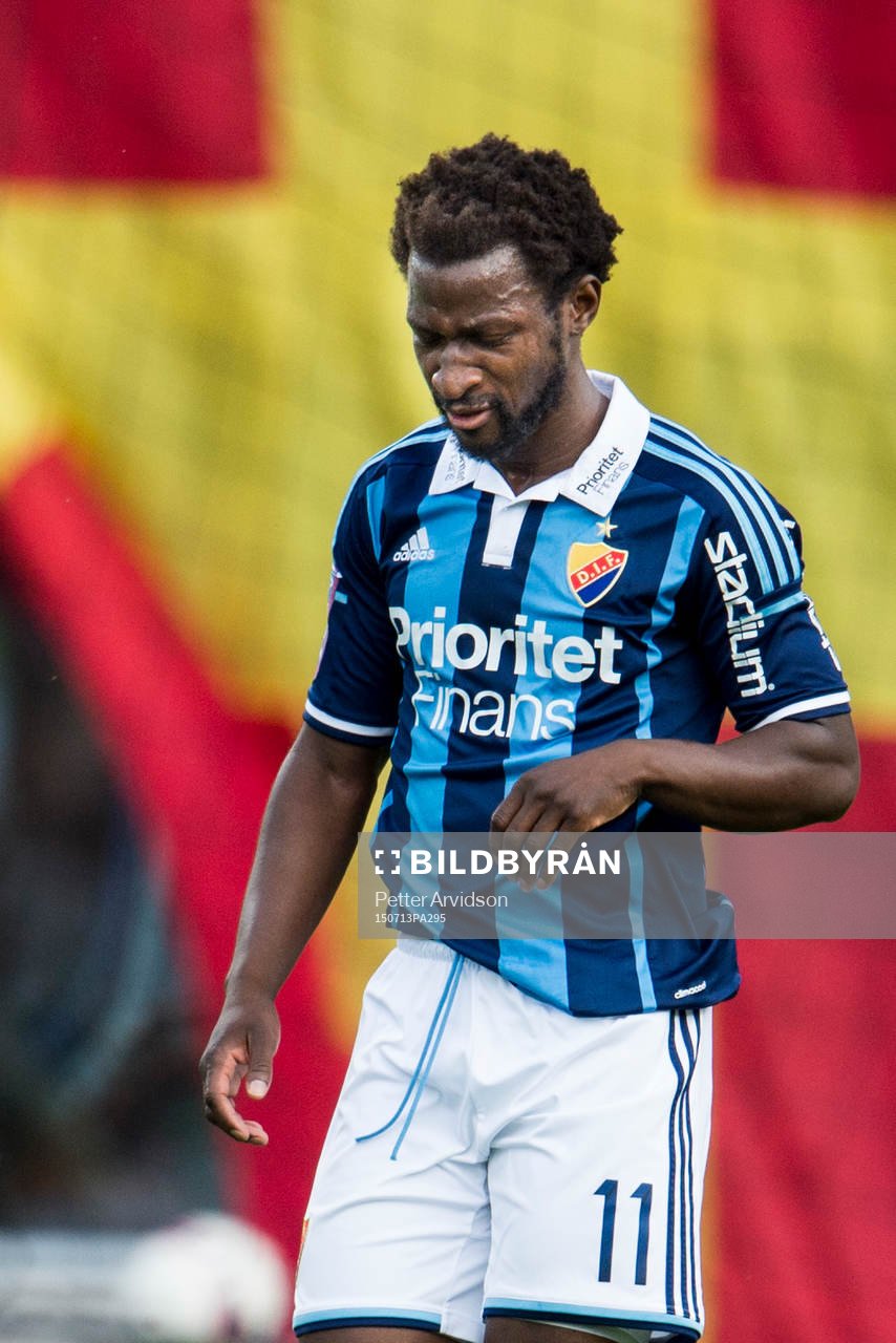 Djurgårdens Amadou Jawo deppar
