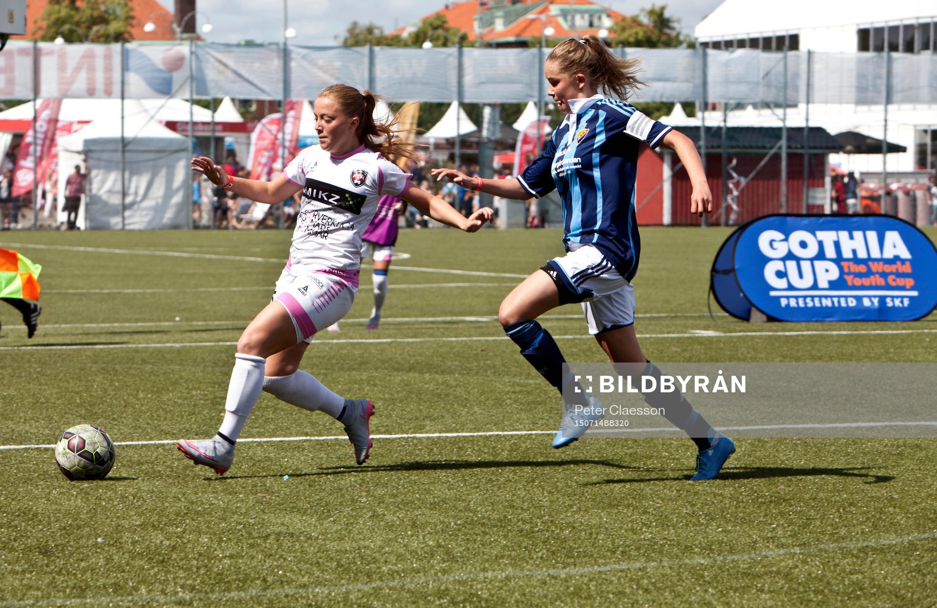 Fotboll, Gothia Cup, Tipselit Trophy: Djurgården - Rosengård på Heden i Göteborg.