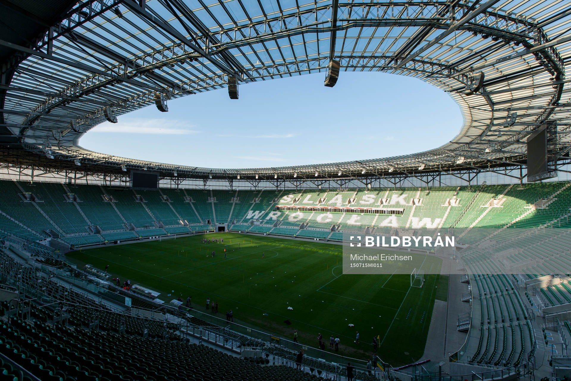 Vy över Wroclaw Stadion