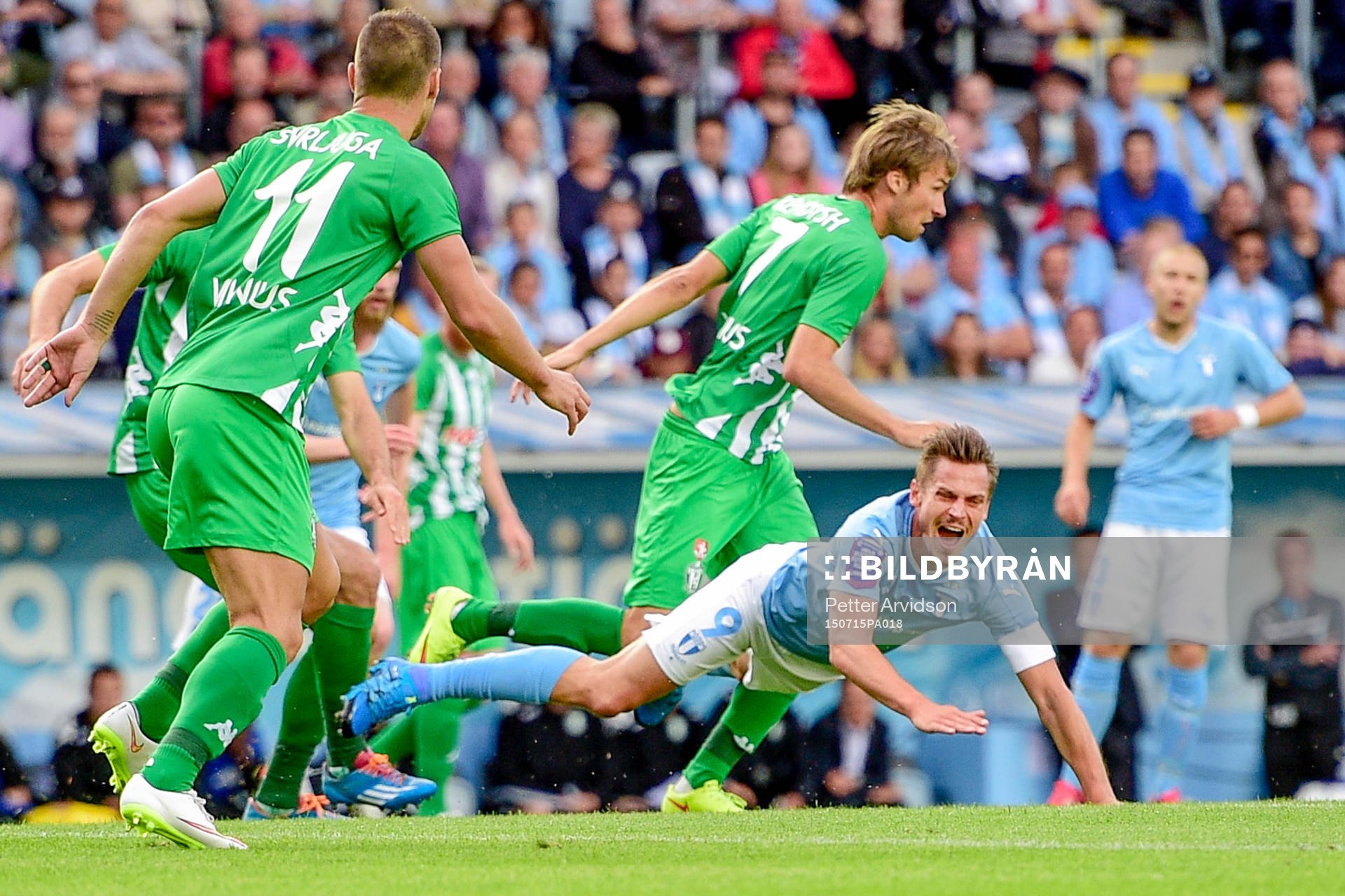 Malmö FFs Markus Rosenberg fälls
