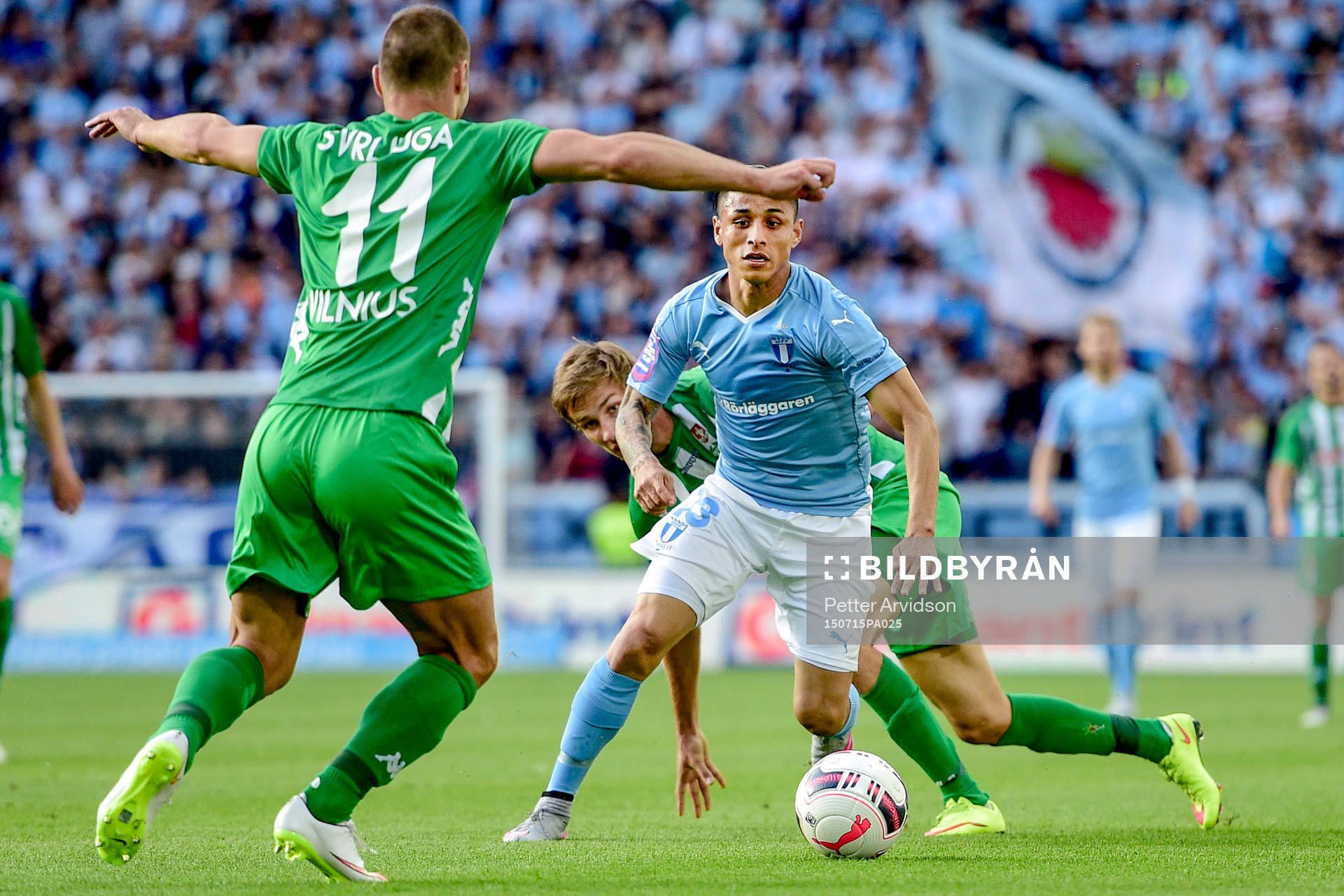 Malmö FFs Victor Yoshimar Yotun Flores utmanar Zalgiris
