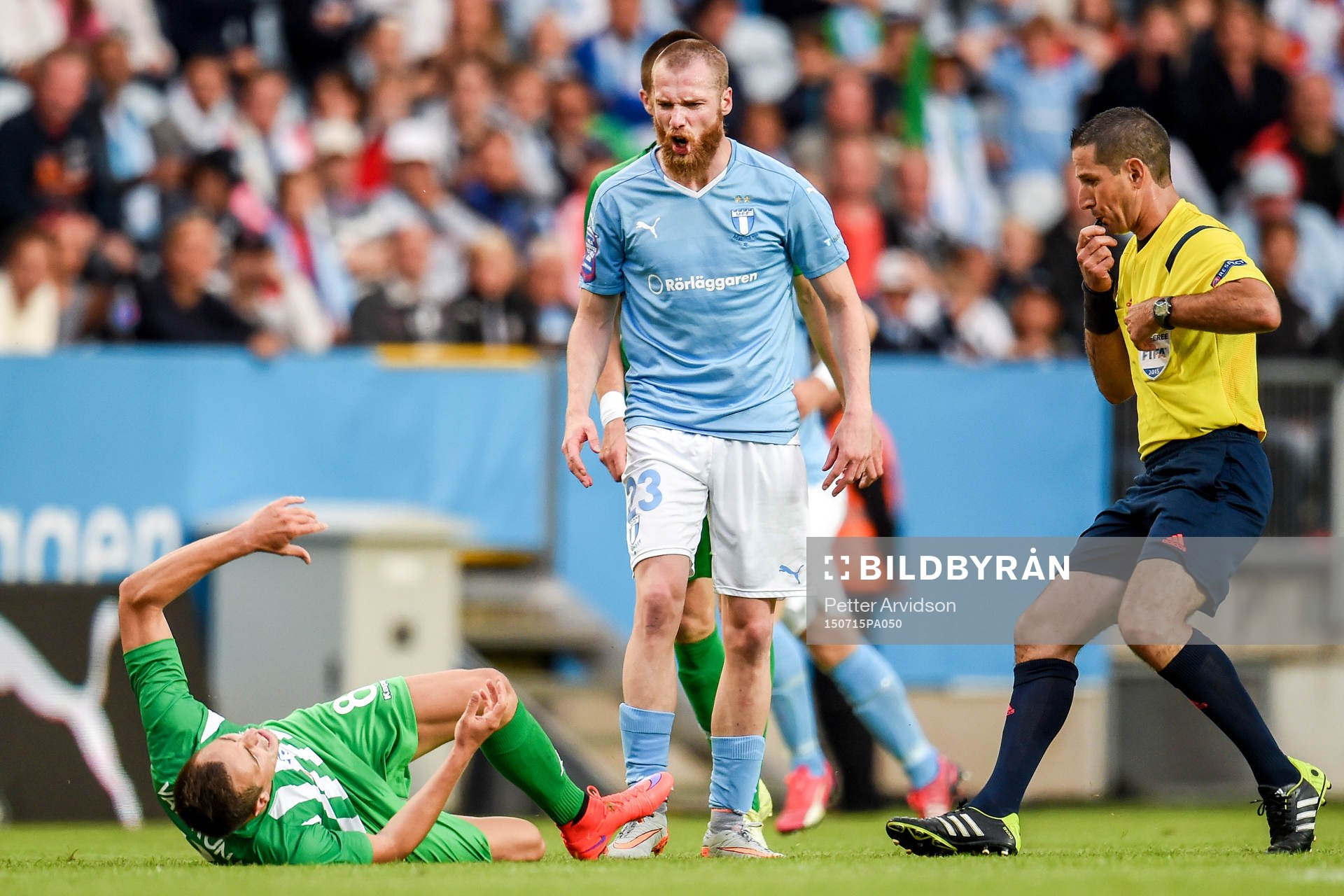 Malmö FFs Jo Inge Berget visar känslor