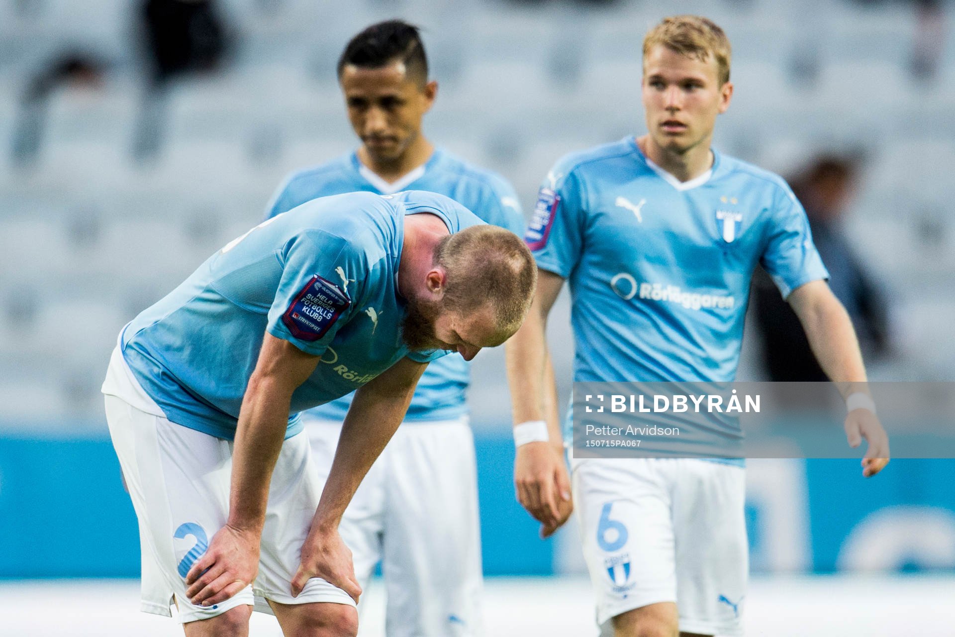 Malmö FFs Jo Inge Berget och i bakgrunden Victor Yoshimar