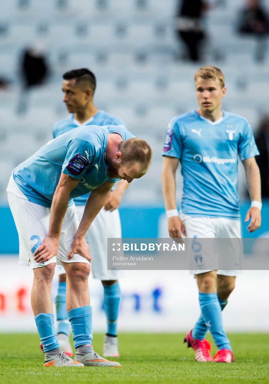 Malmö FFs Jo Inge Berget och i bakgrunden Victor Yoshimar