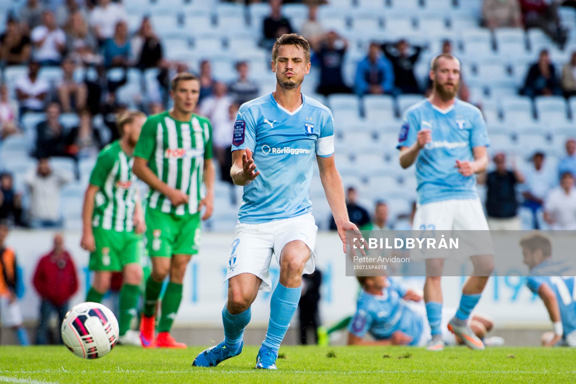 Malmö FFs Markus Rosenberg deppar