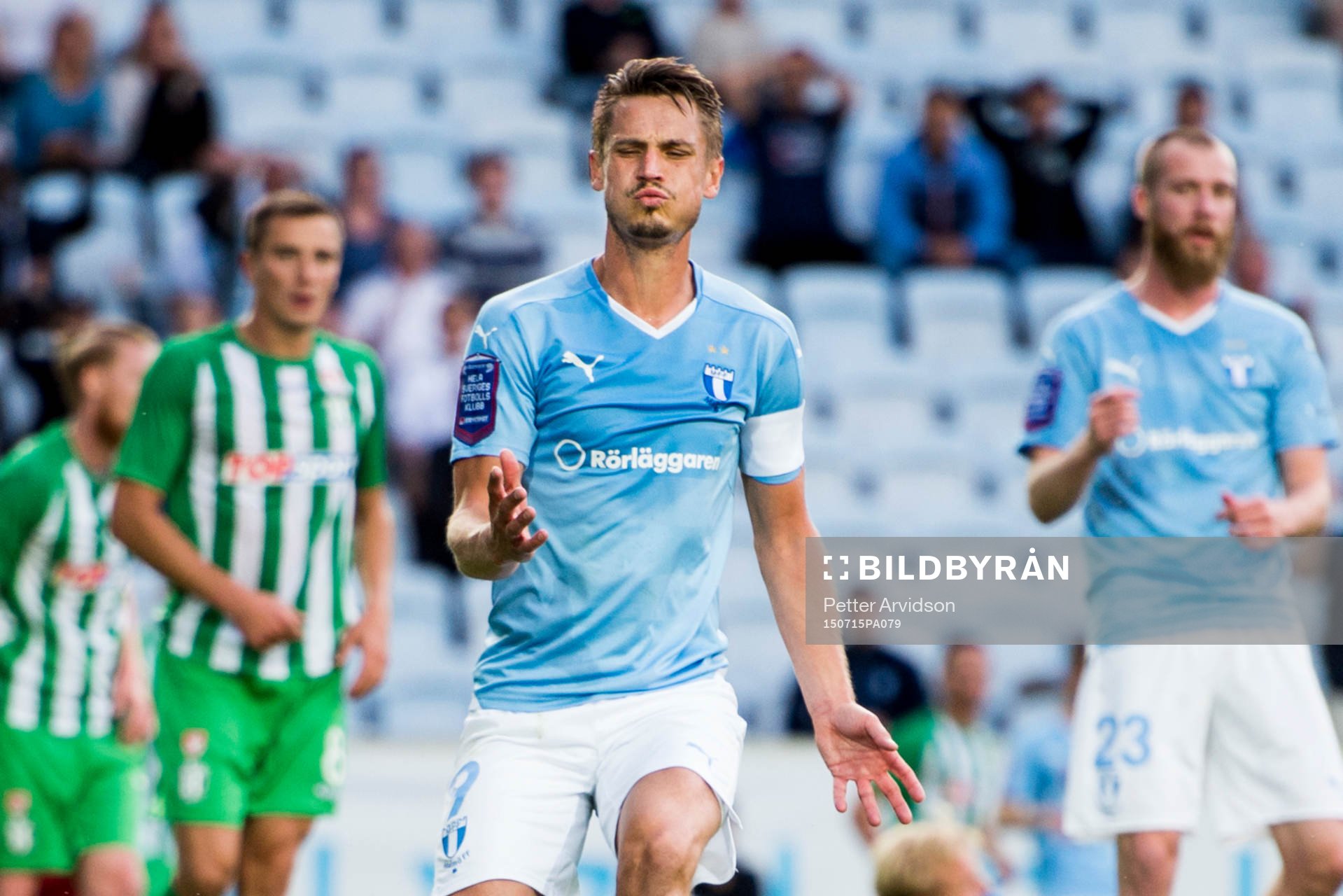 Malmö FFs Markus Rosenberg deppar