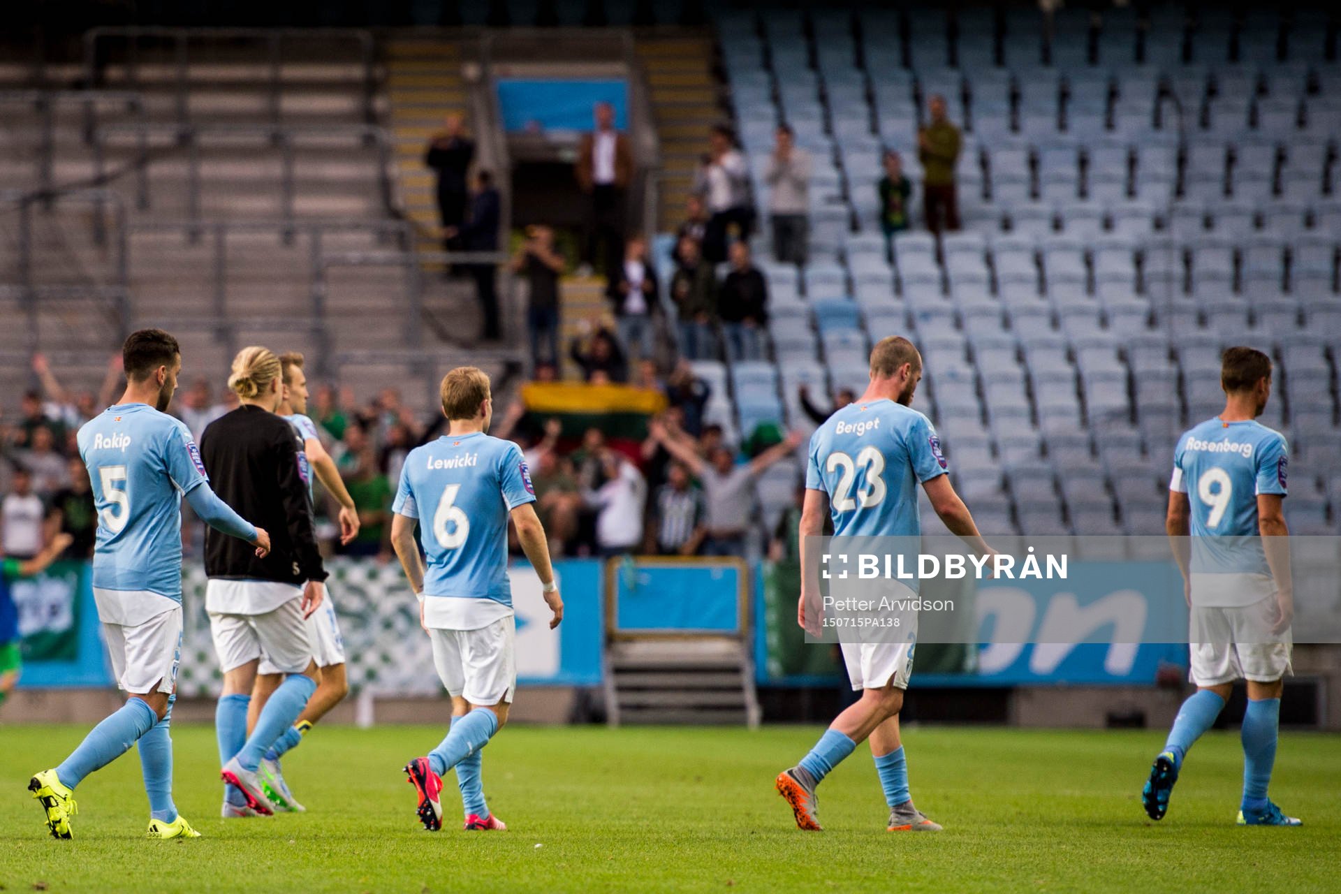 Malmö FFs Erdal Rakip, Simon Kroon, Magnus Wolff Eikrem,