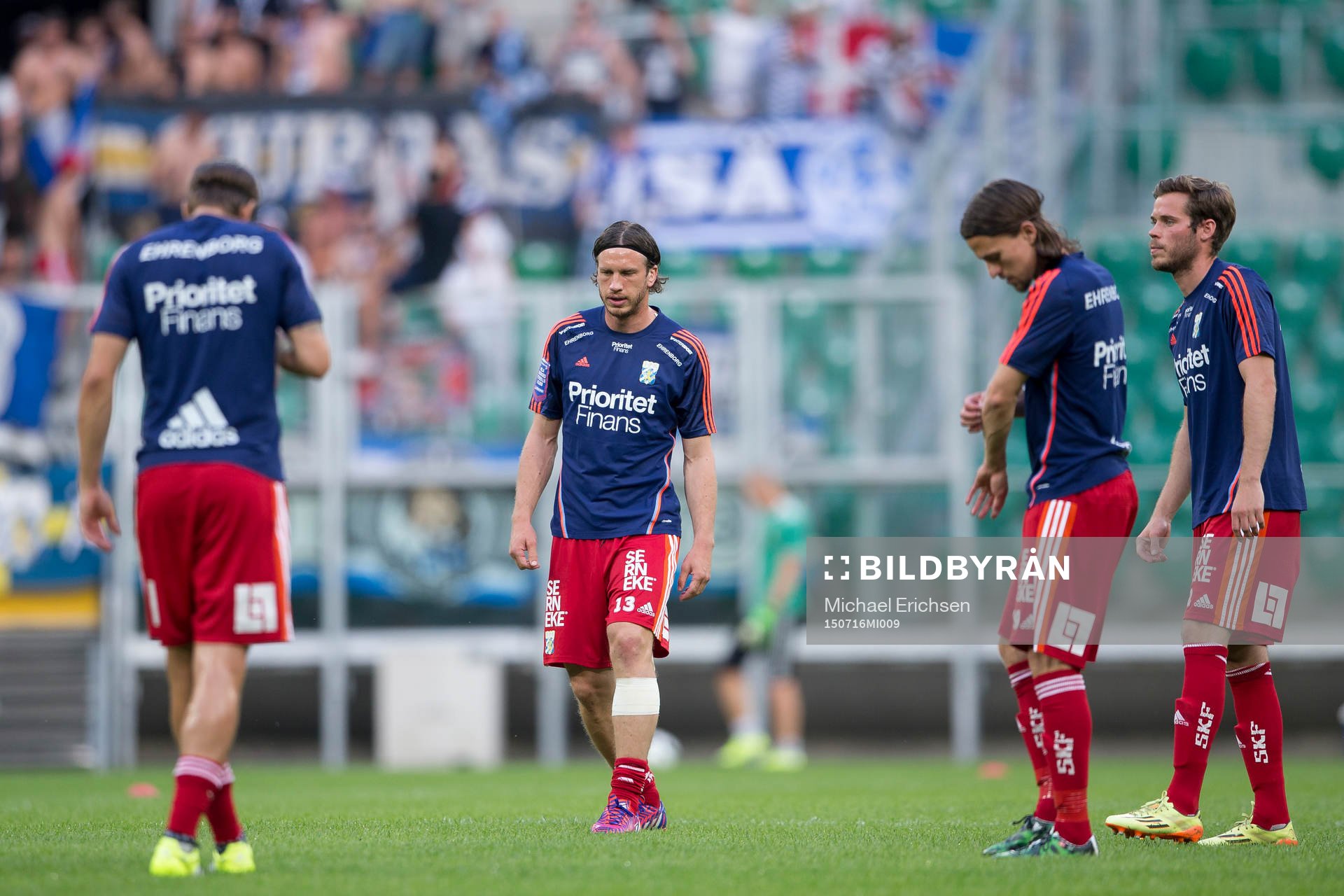 IFK Göteborgs Gustav Svensson innan fotbollsmatchen i