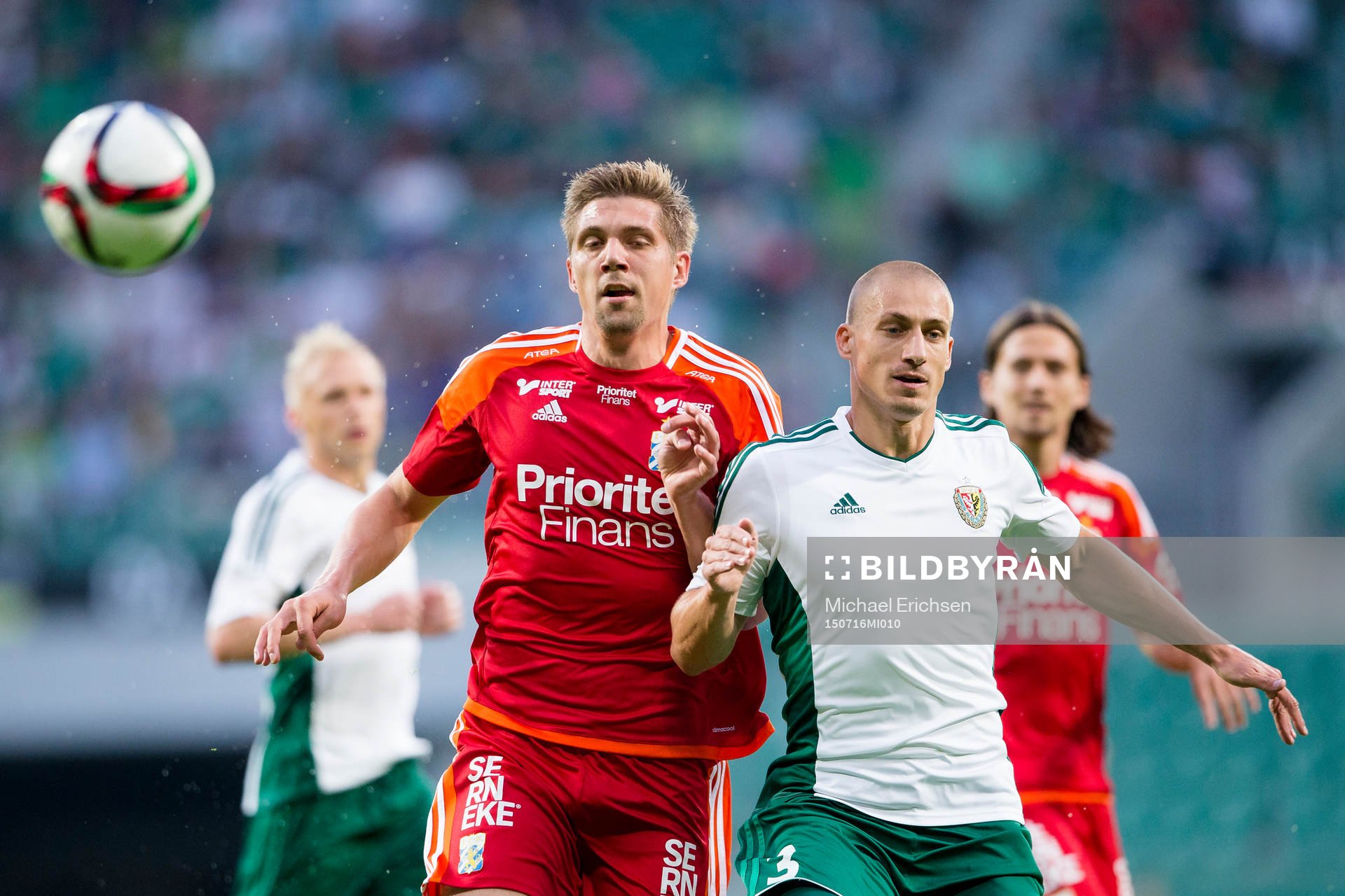 IFK Göteborgs Mikael Boman mot  Slask Wroclaws Piotr