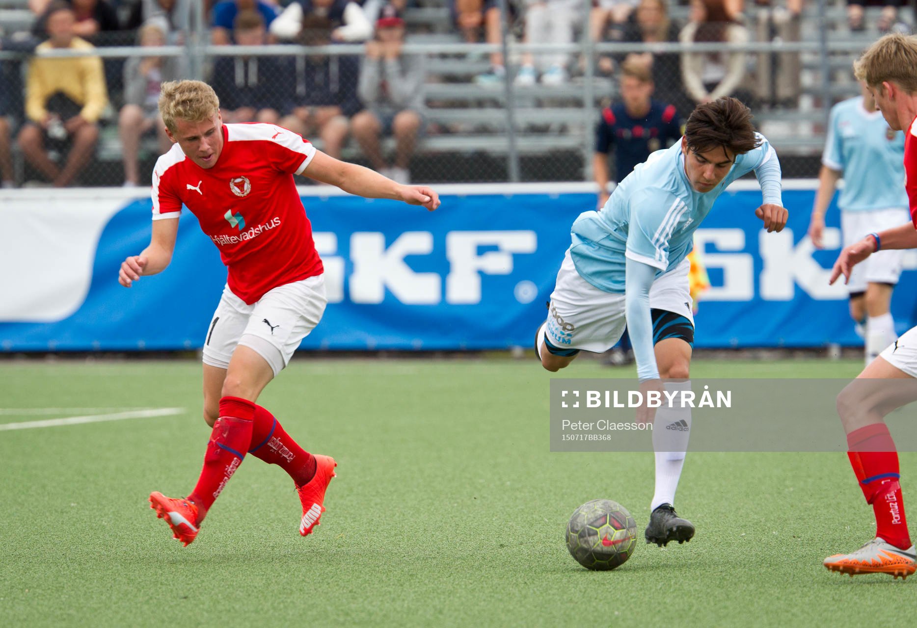Fotboll, Gothia Cup, Tipselit Trophy: Semifinal Kalmar FF - Brommapojkarna på Heden i Göteborg.