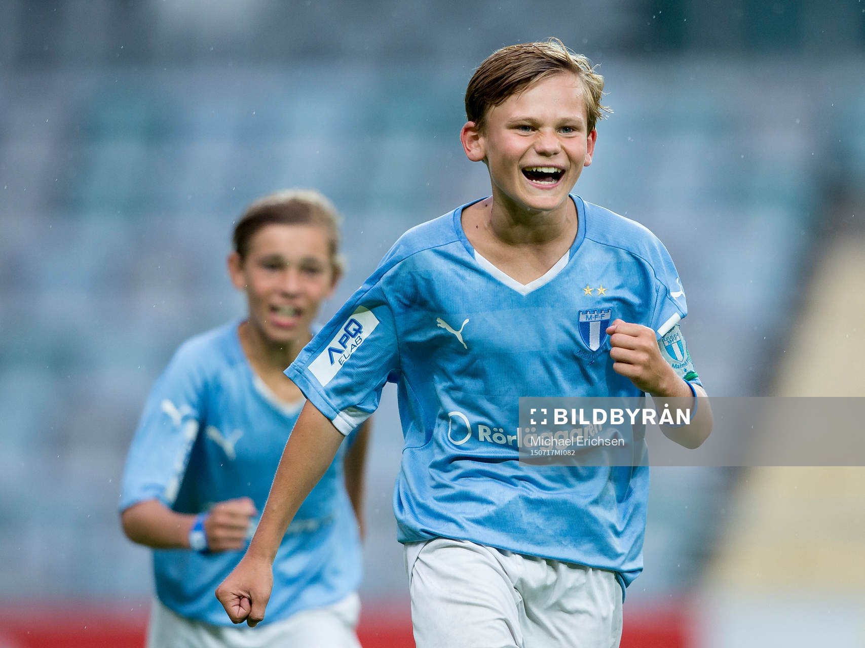 Malmö FF spelare jublar