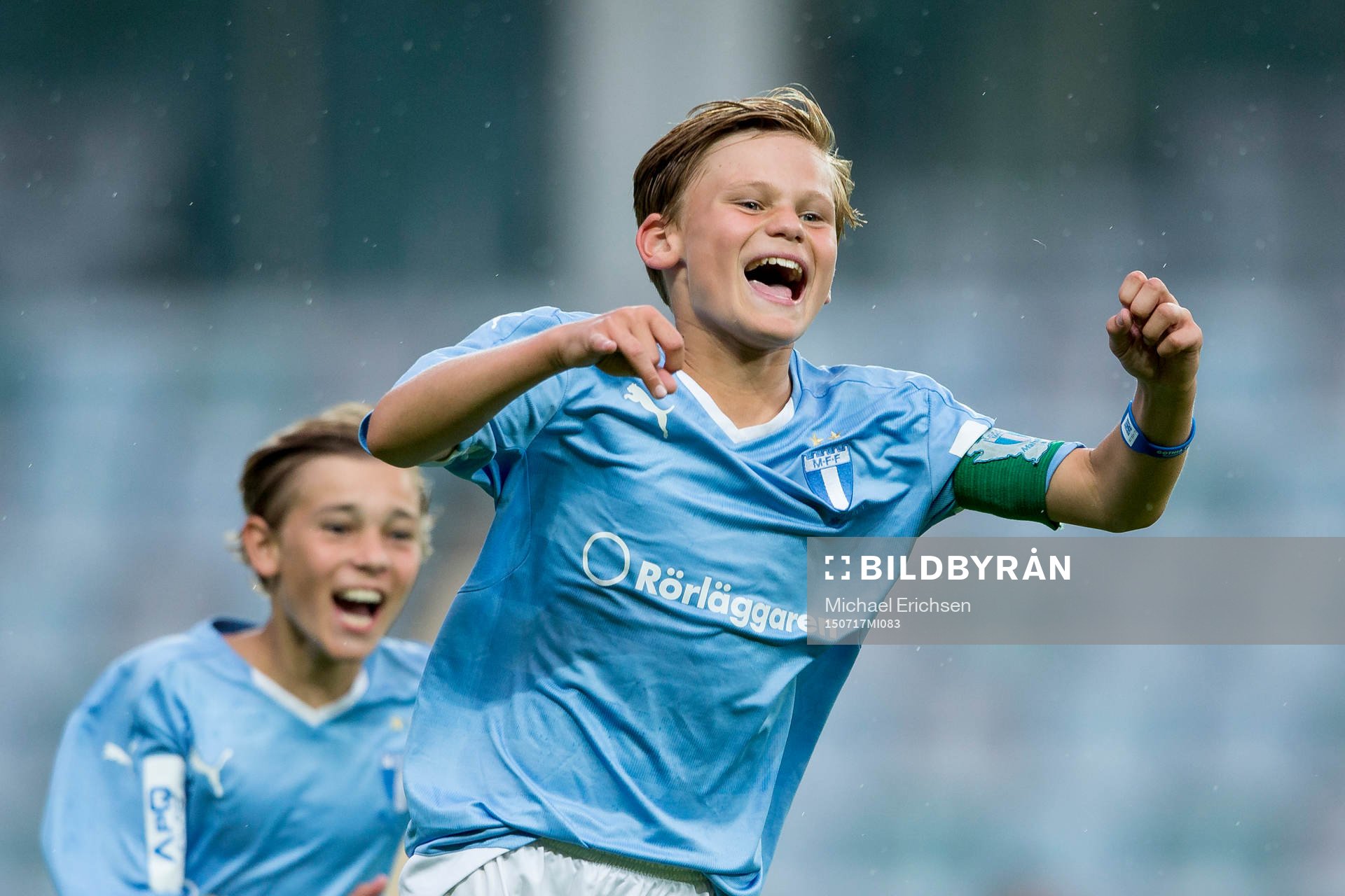 Malmö FF spelare jublar