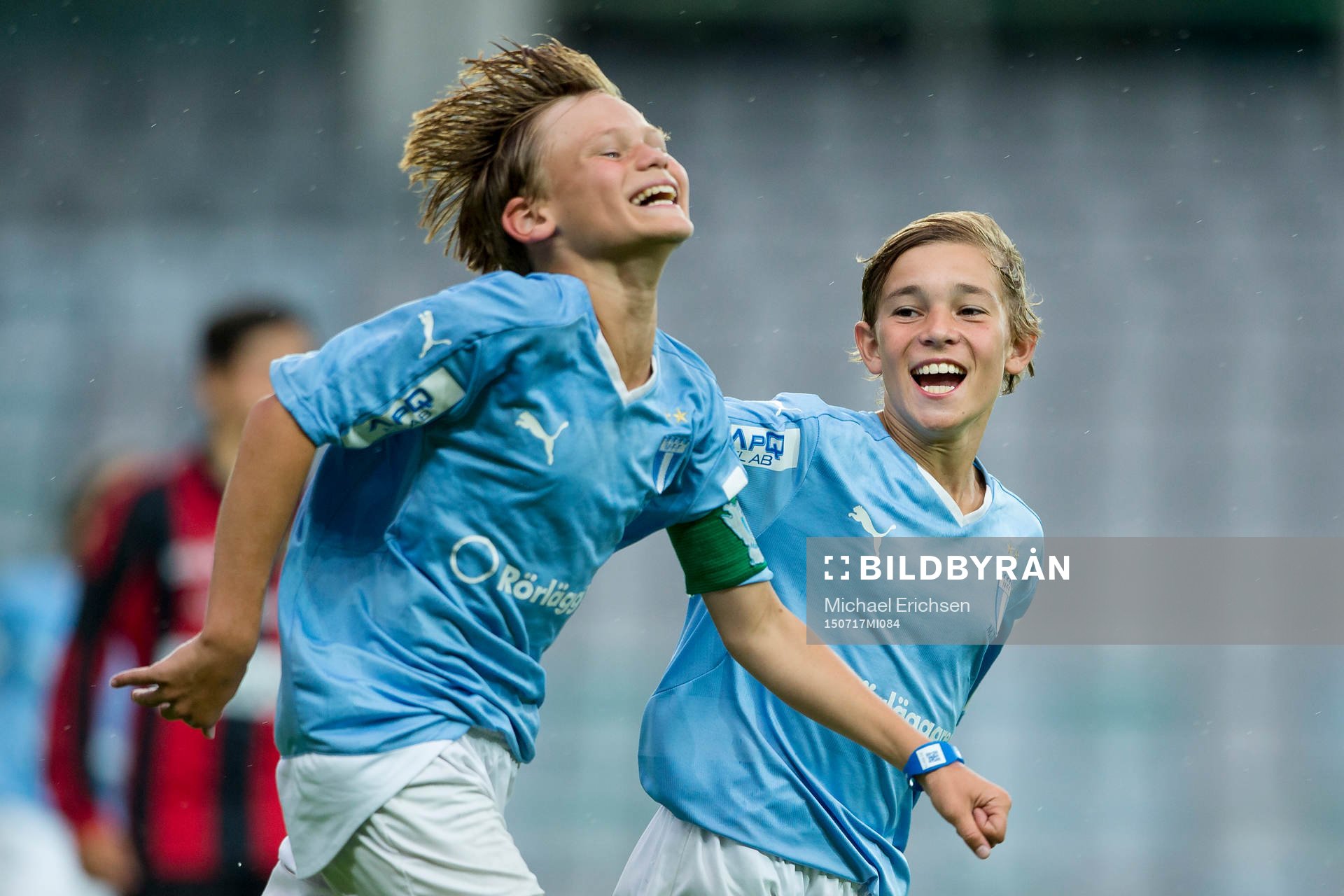 Malmö FF spelare jublar