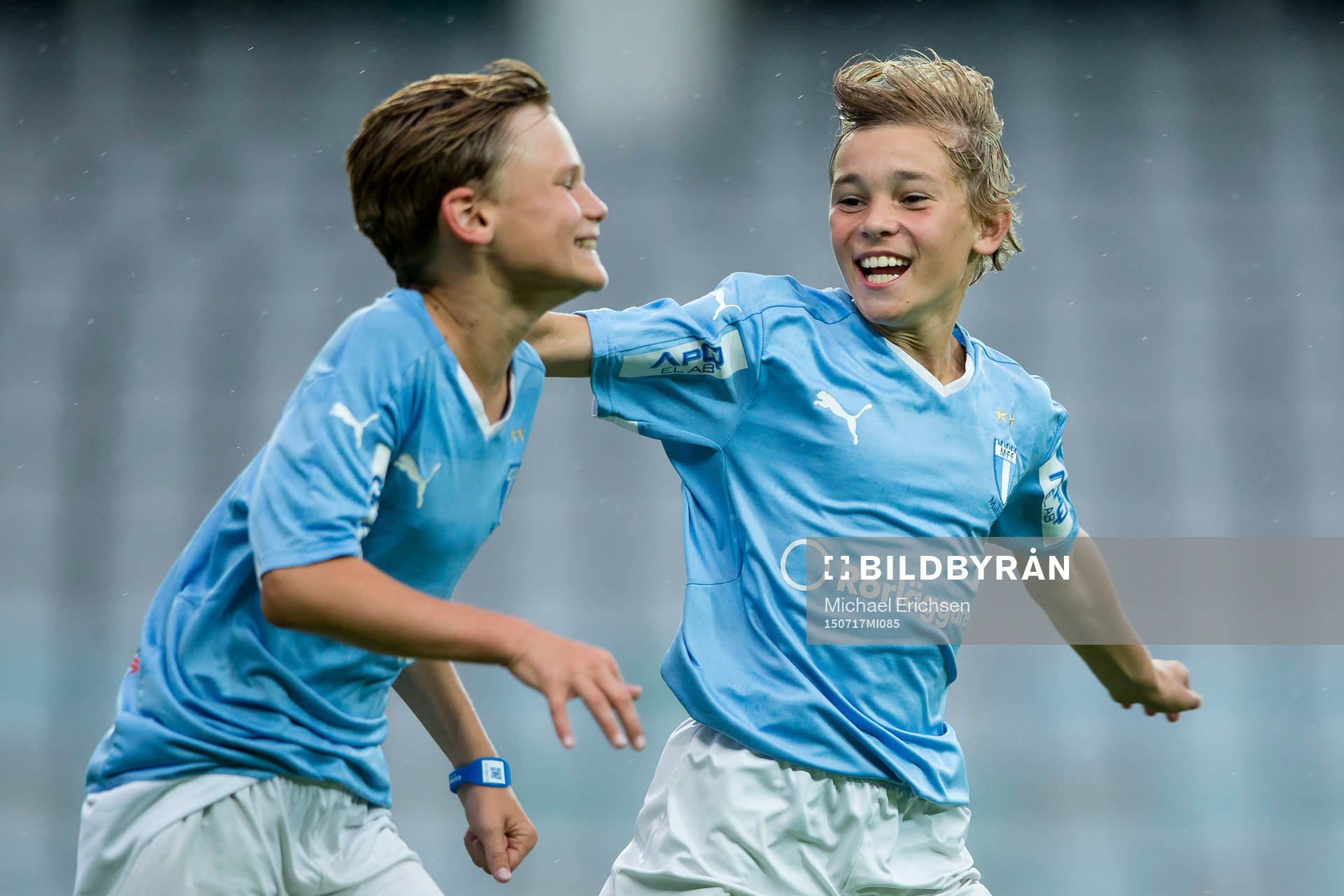 Malmö FF spelare jublar
