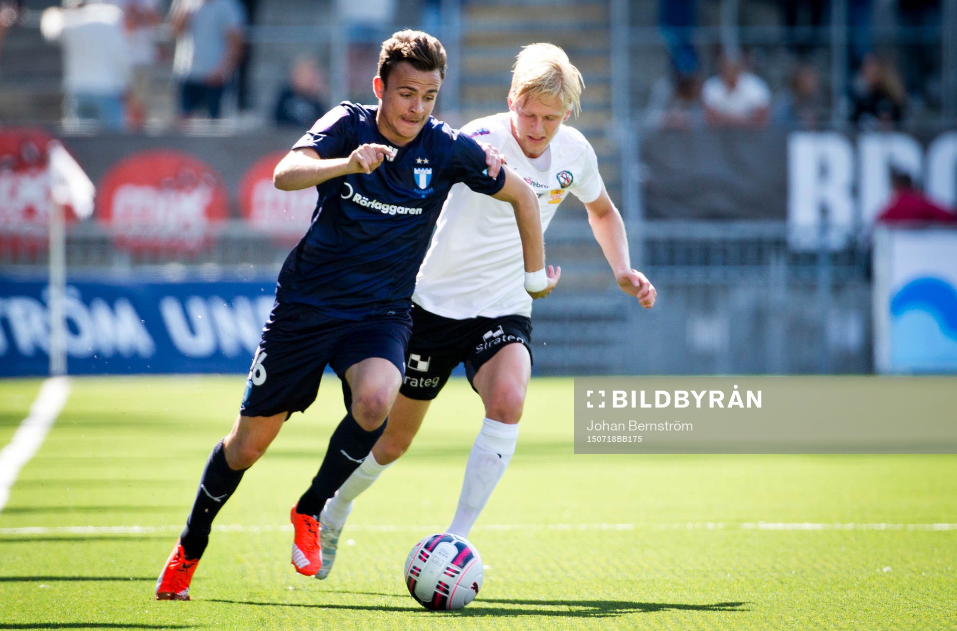 Malmö FFs Andreas Vindheim och Örebros Karl Holmberg