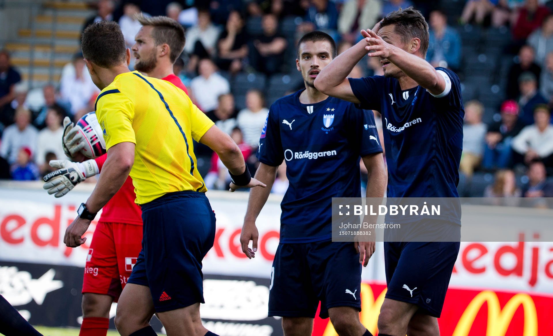 Malmö FFs Markus Rosenberg och Vladimir Rodic  och