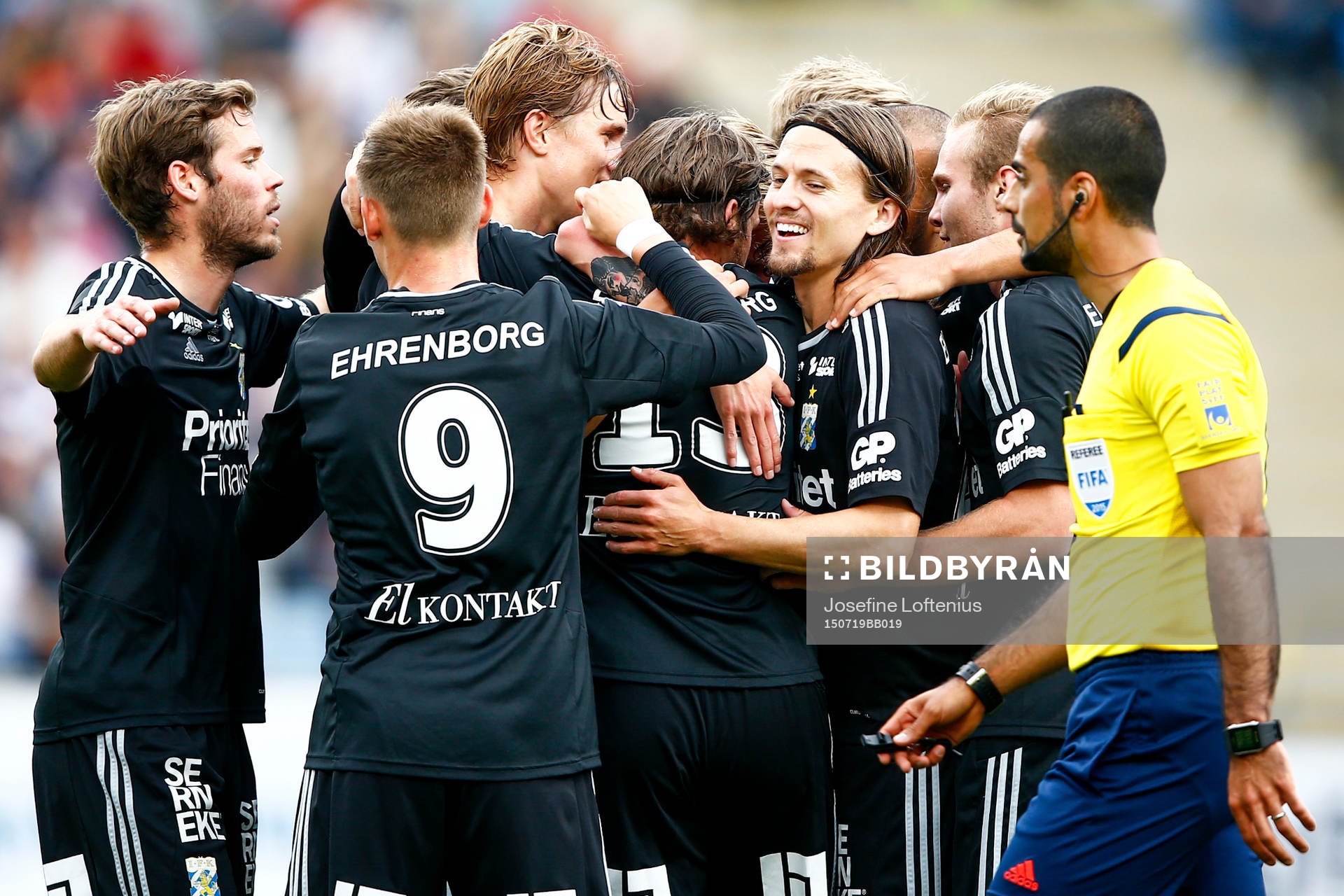 IFK Göteborgs spelare jublar
