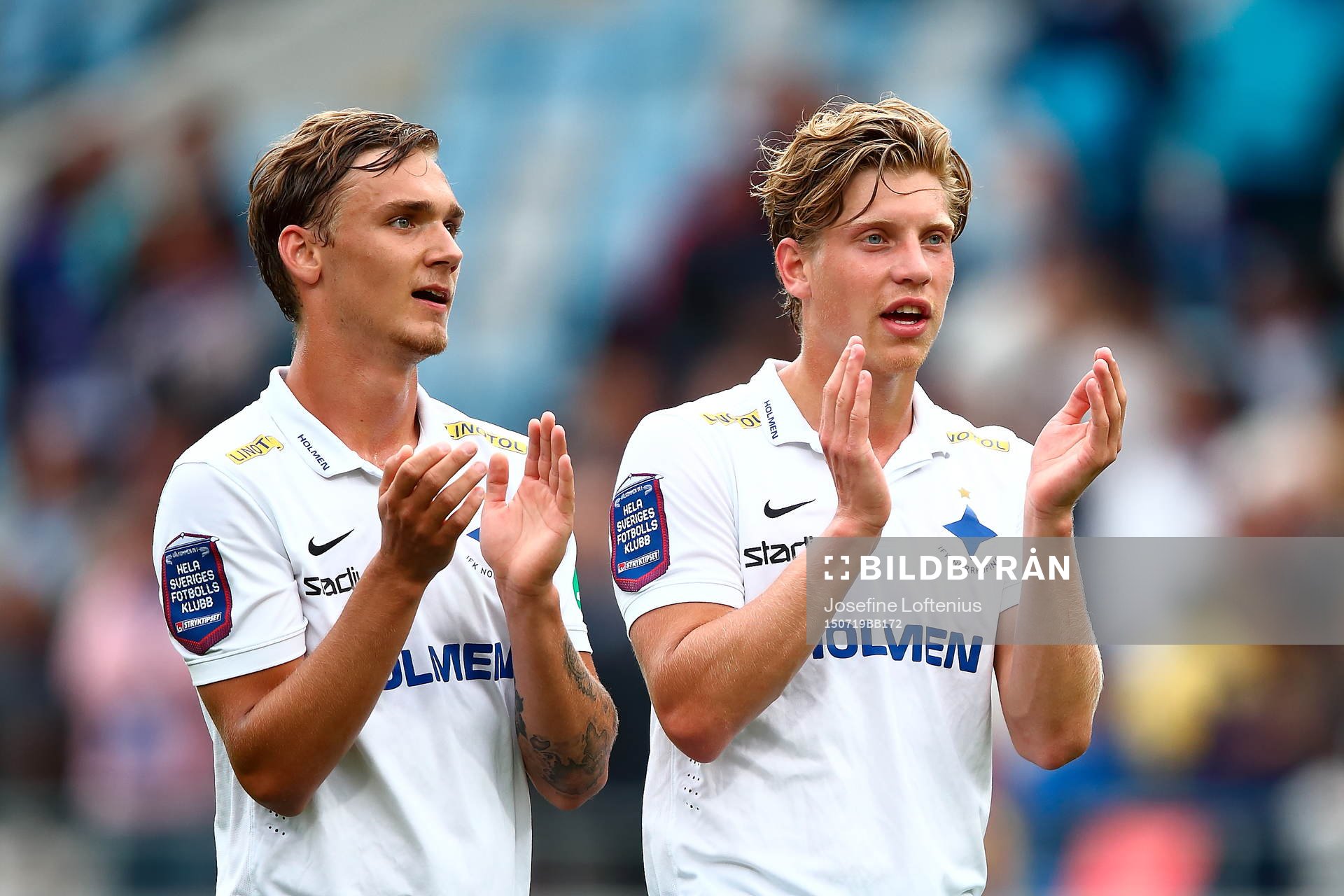 Norrköpings Linus Wahlqvist och Alexander Fransson