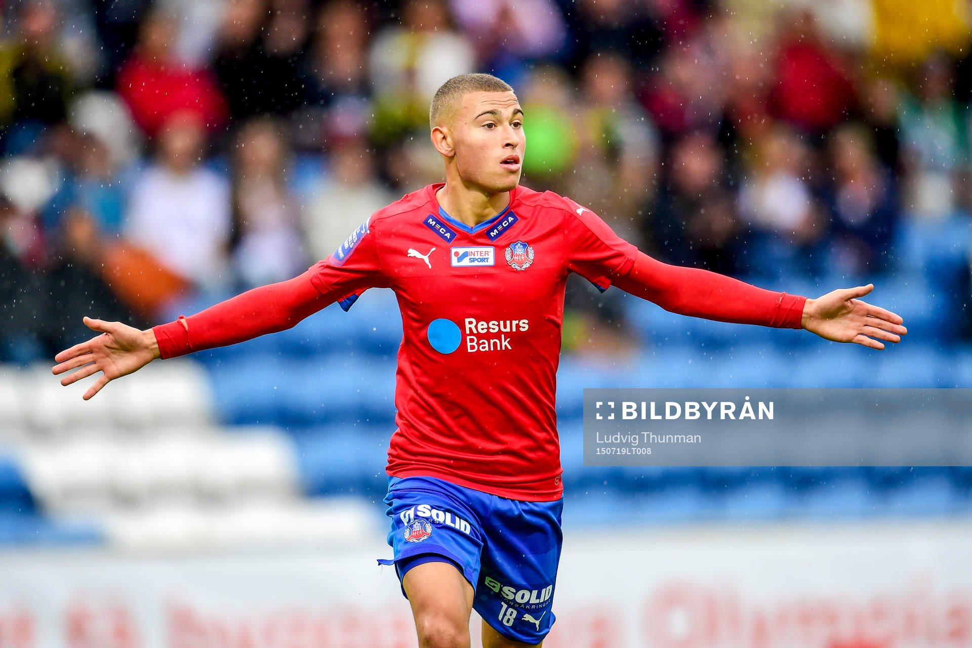 Helsingborgs Jordan Larsson jublar