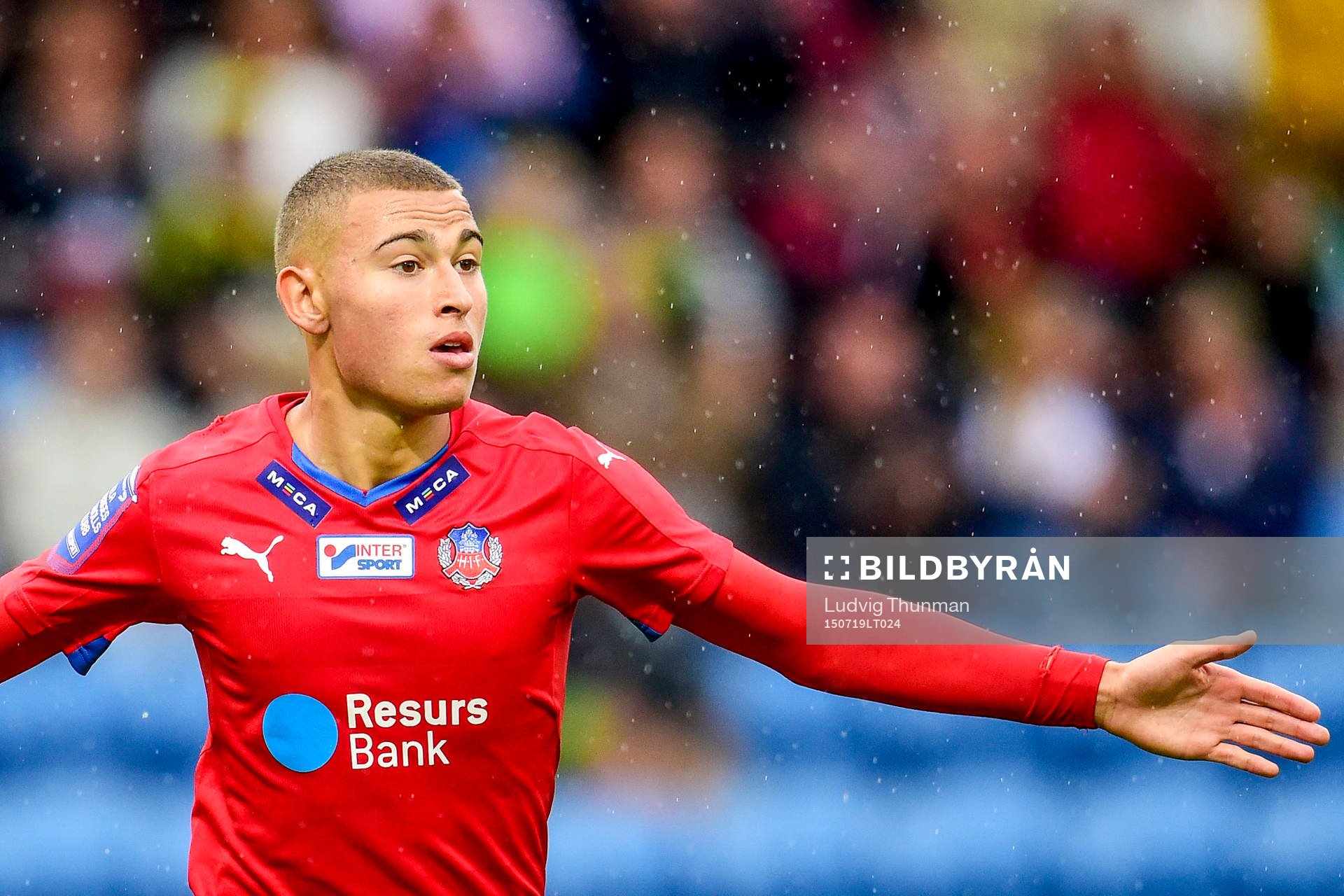 Helsingborgs Jordan Larsson jublar