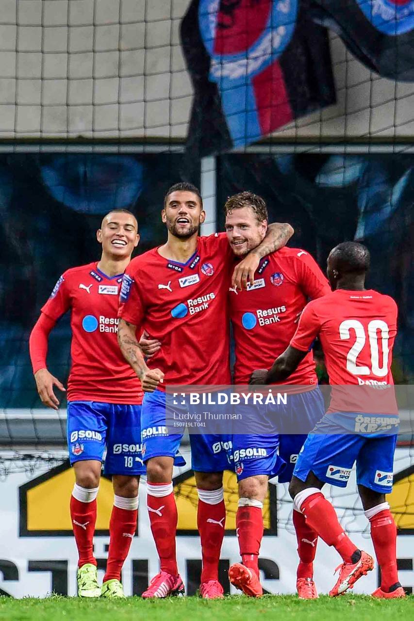 Helsingborgs Jordan Larsson , Victor Palsson , Arnór