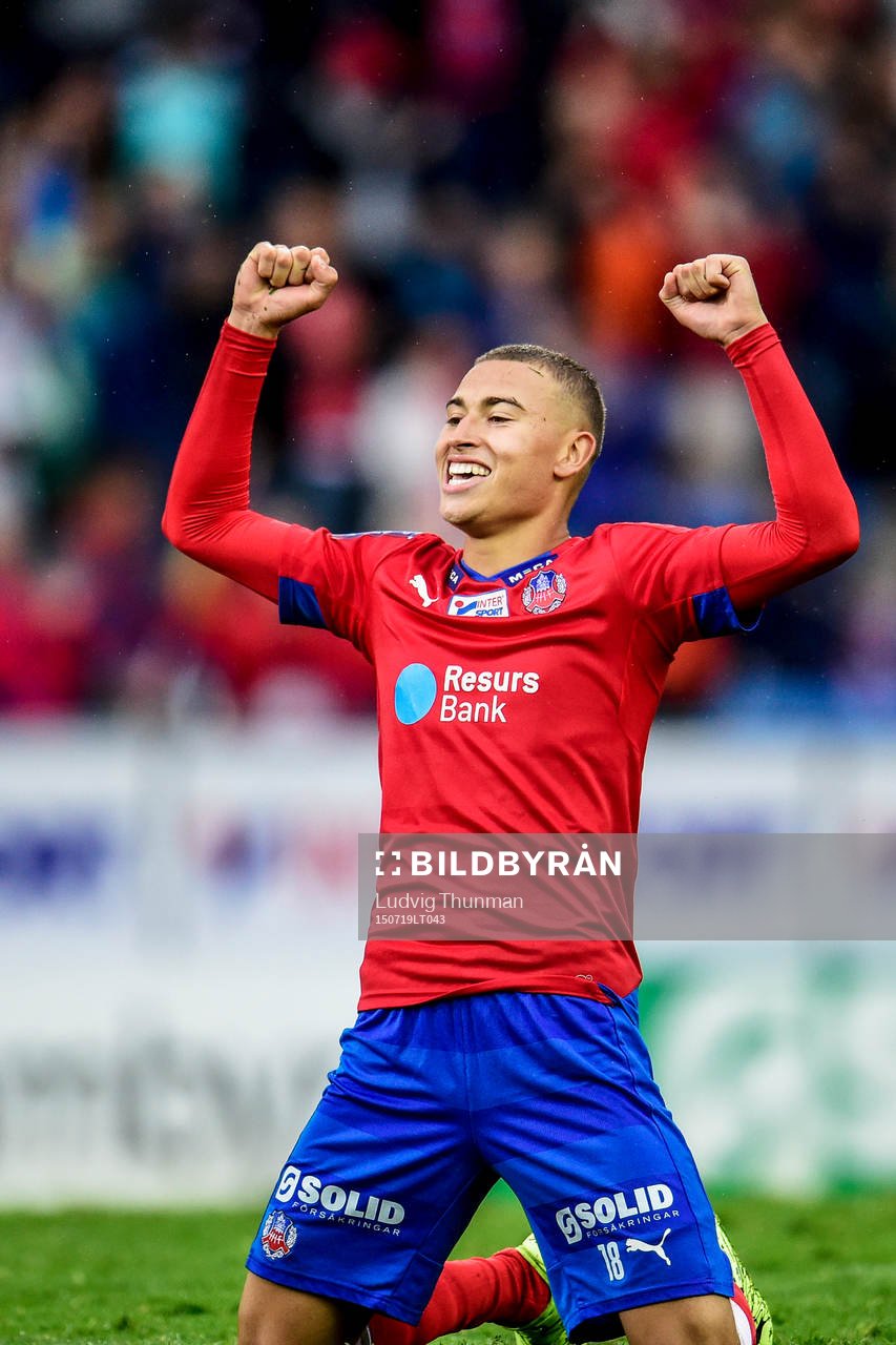 Helsingborgs Jordan Larsson jublar