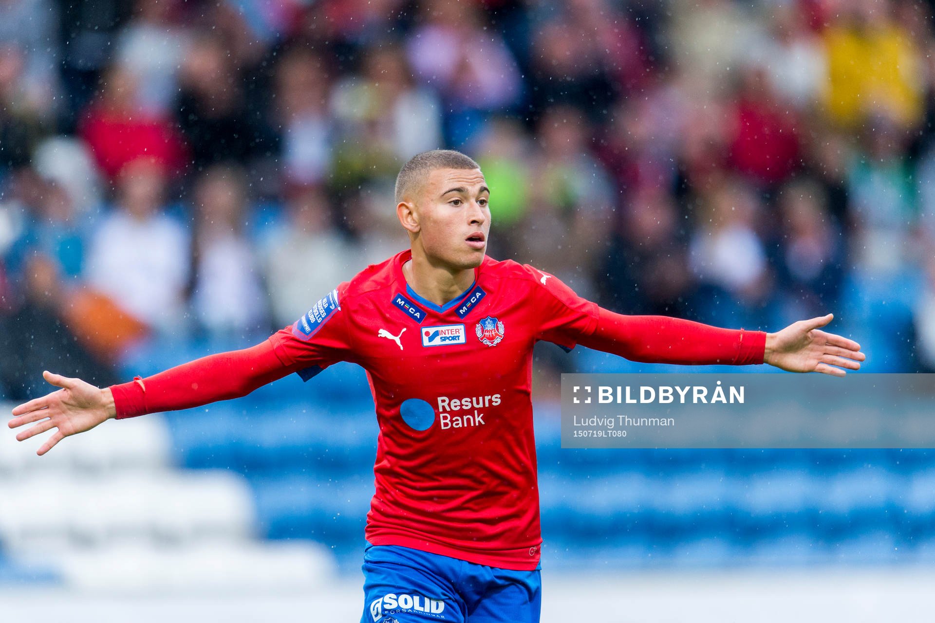 Helsingborgs Jordan Larsson jublar