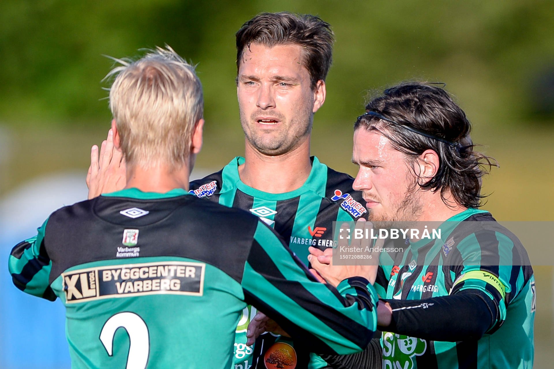 Varbergs Erik Lund , Peter Nyström  och Robin Tranberg