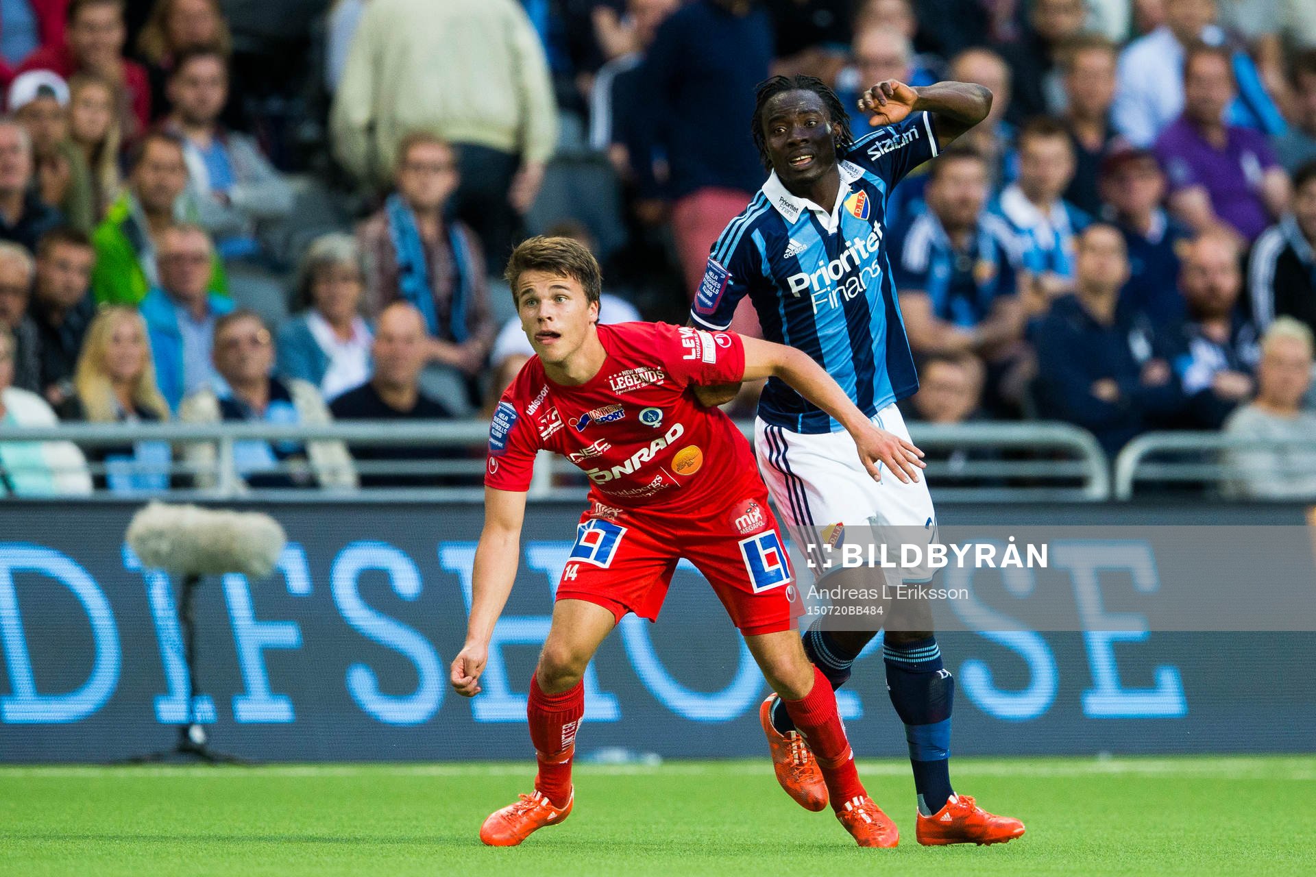 Åtvidabergs Simon Skrabb och Sam Johnson