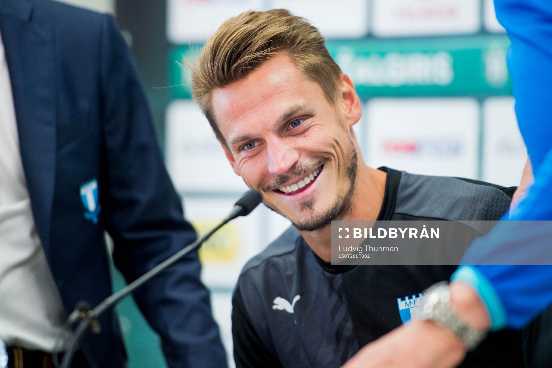 Malmö FFs Markus Rosenberg skrattar