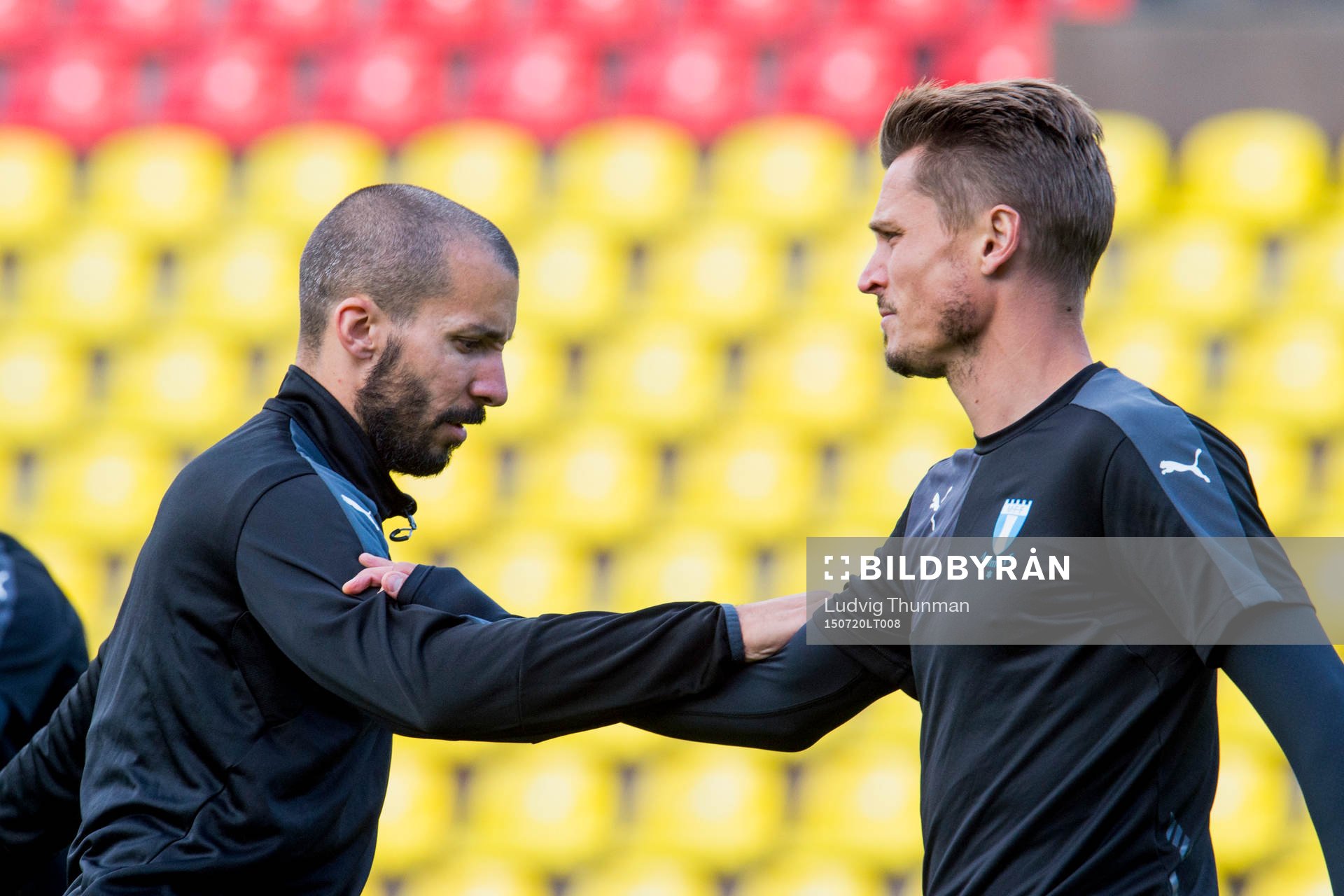 Malmö FFs Guillermo Molins och Markus Rosenberg