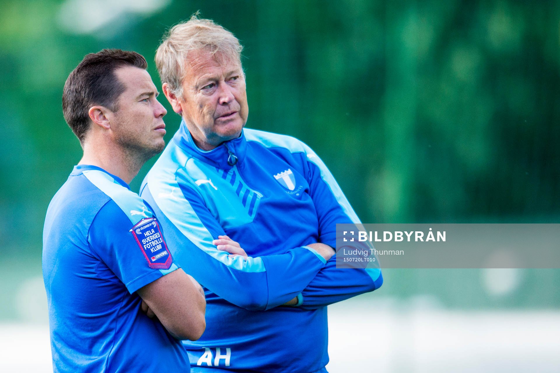 Malmö FFs sportchef Daniel Andersson och tränare Åge