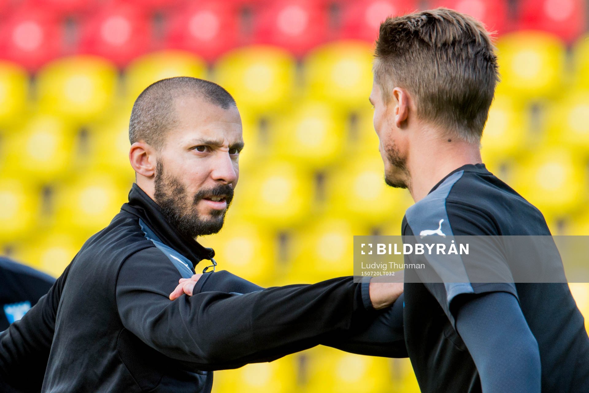 Malmö FFs Guillermo Molins och Markus Rosenberg