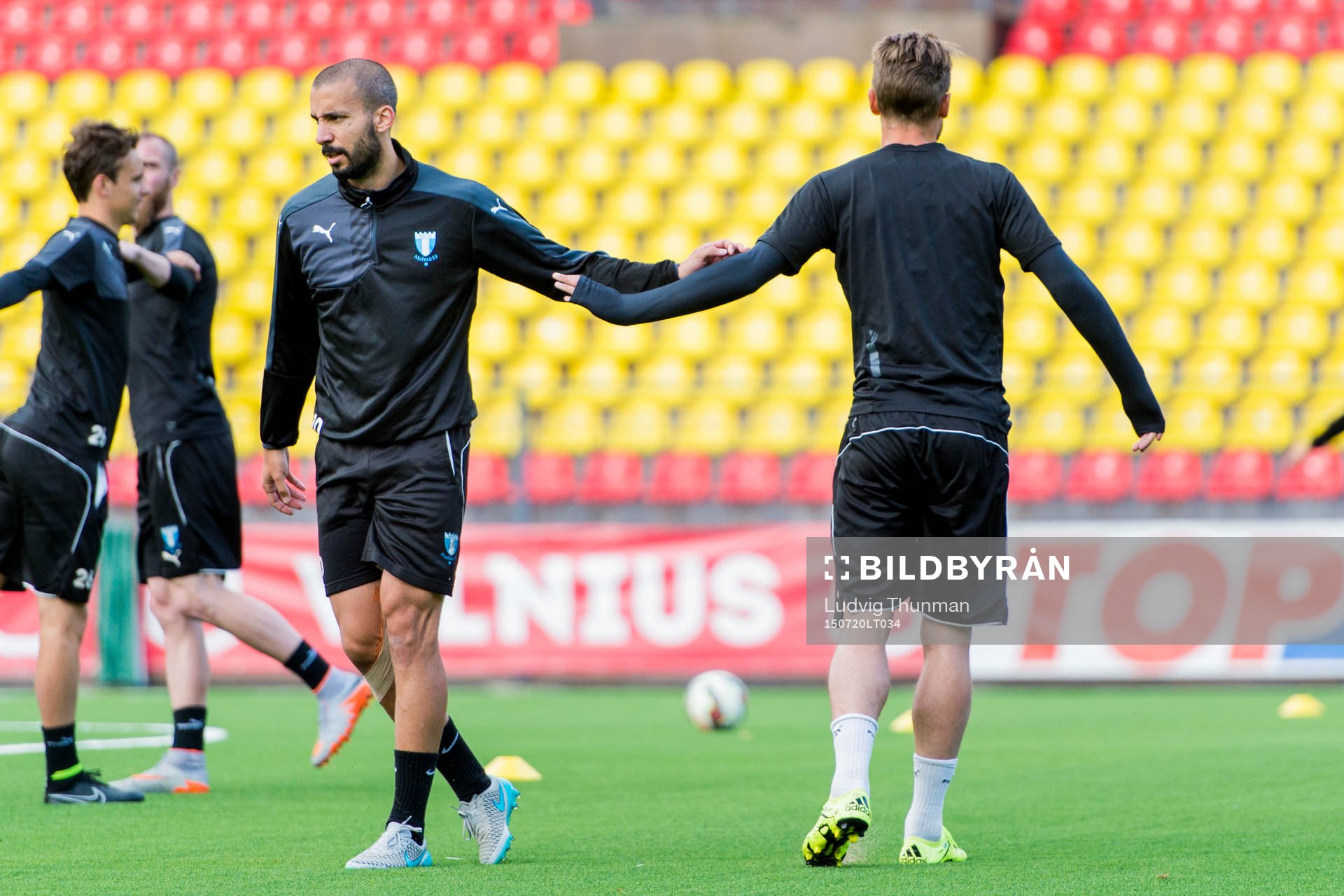 Malmö FFs Guillermo Molins och Markus Rosenberg