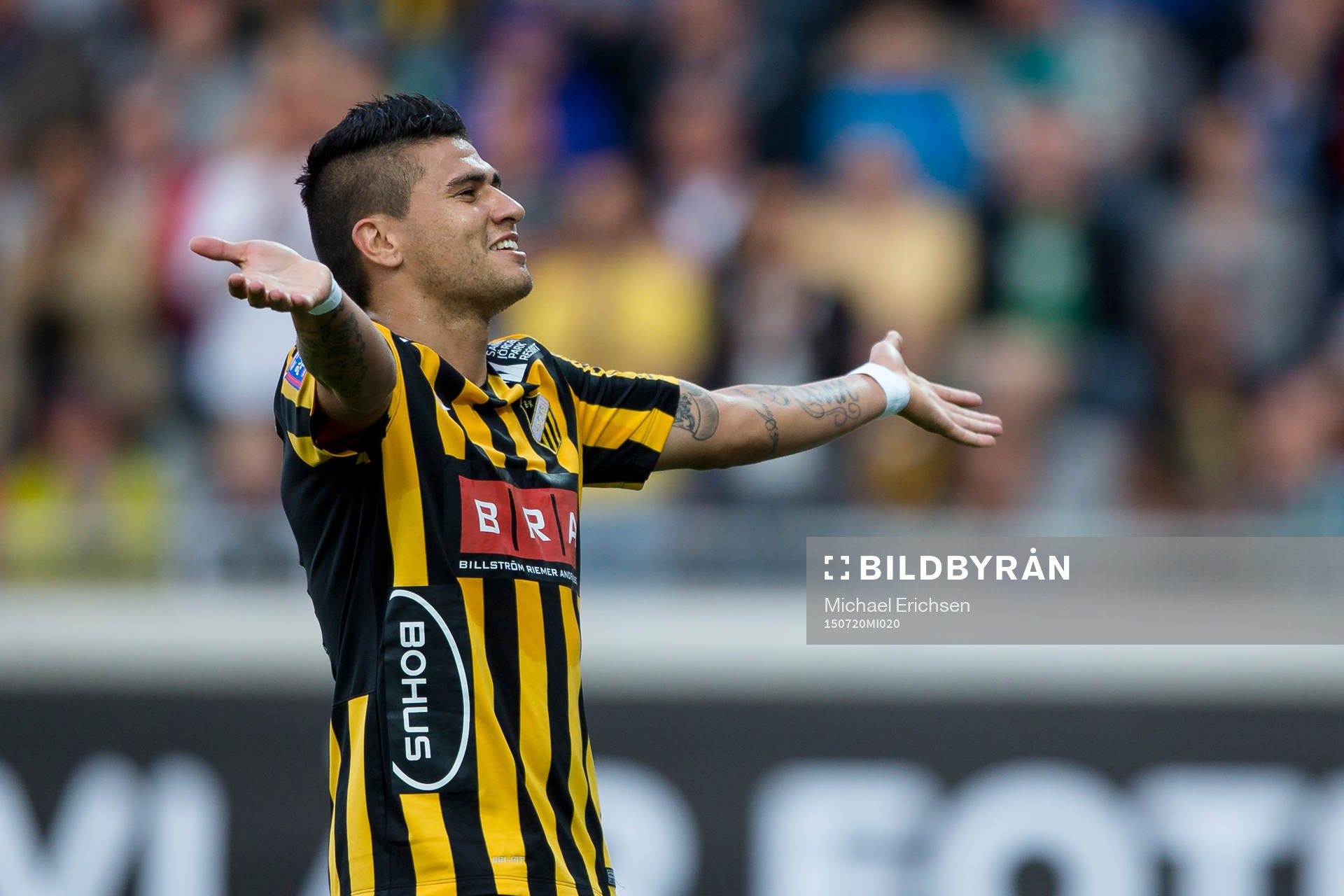 Häckens Paulo De Oliveira jublar