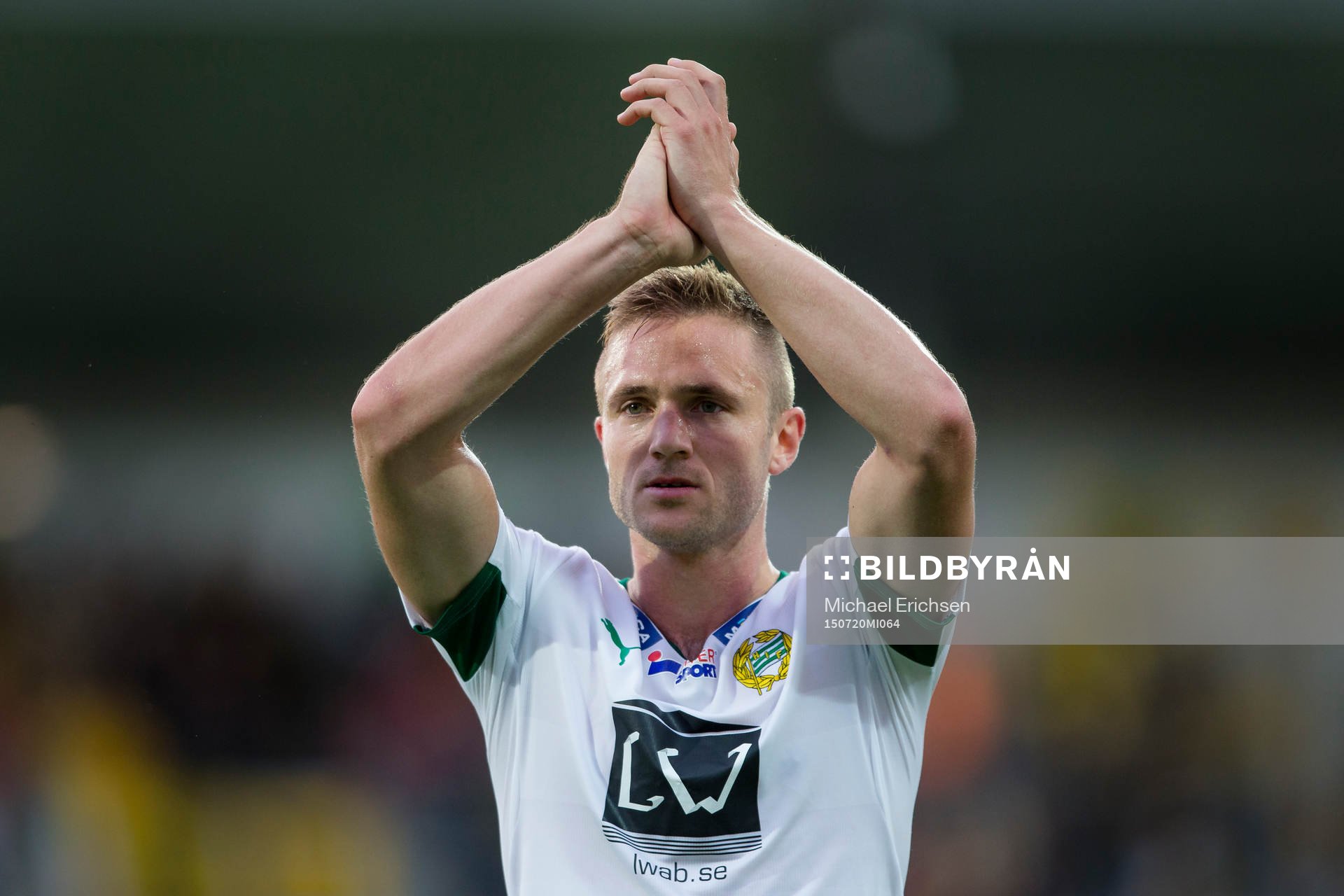 Hammarbys Mats Solheim tackar publiken