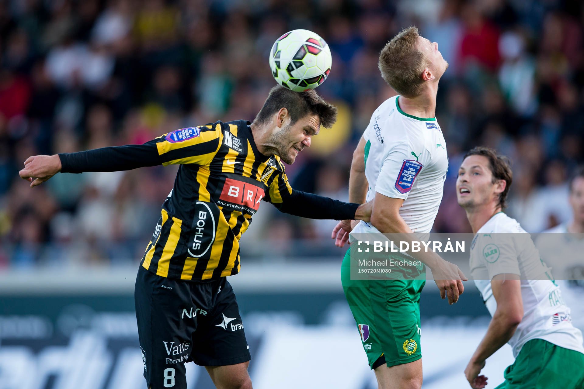 Häckens Ivo Pekalski mot Hammarbys Erik Israelsson