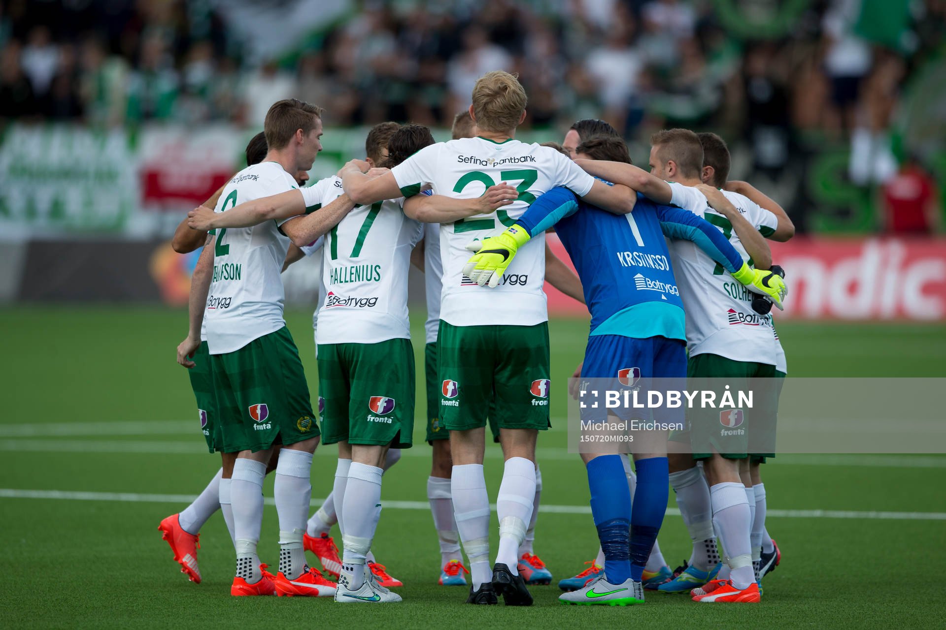 Hammarby samlade innan fotbollsmatchen i Allsvenskan mellan