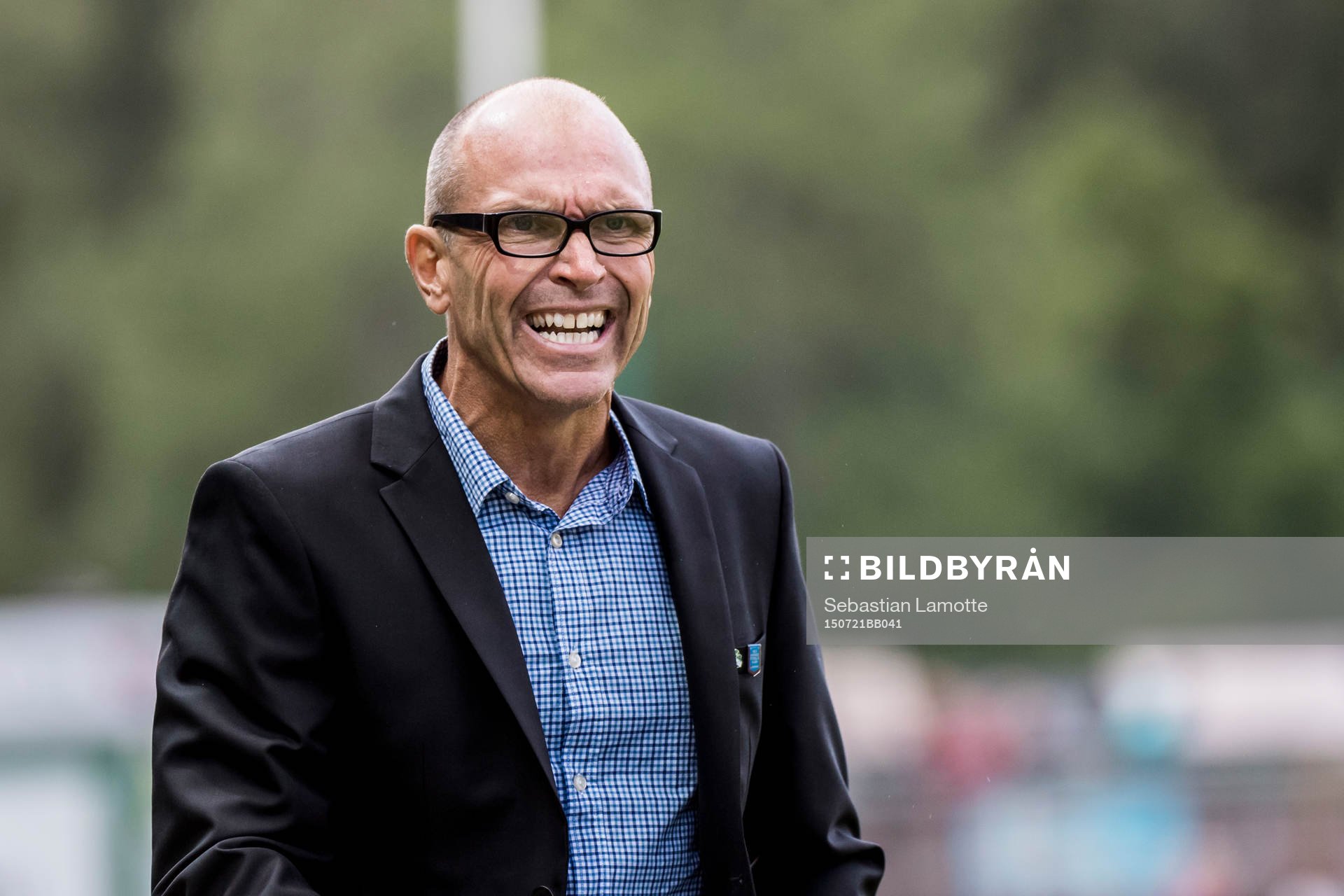 Ljungskiles tränare Tor-Arne Fredheim reagerar på ett