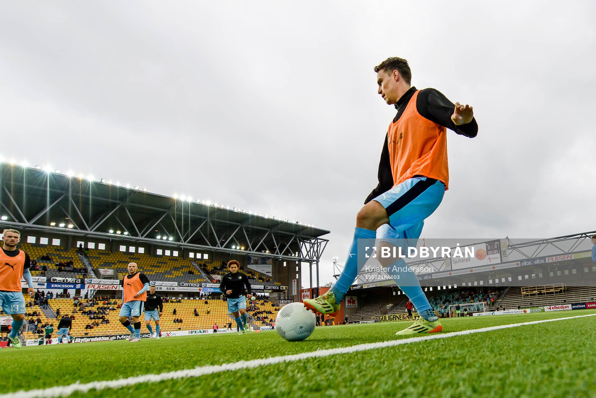 Randers Erik Marxen före en fotbollsmatch i Europa League