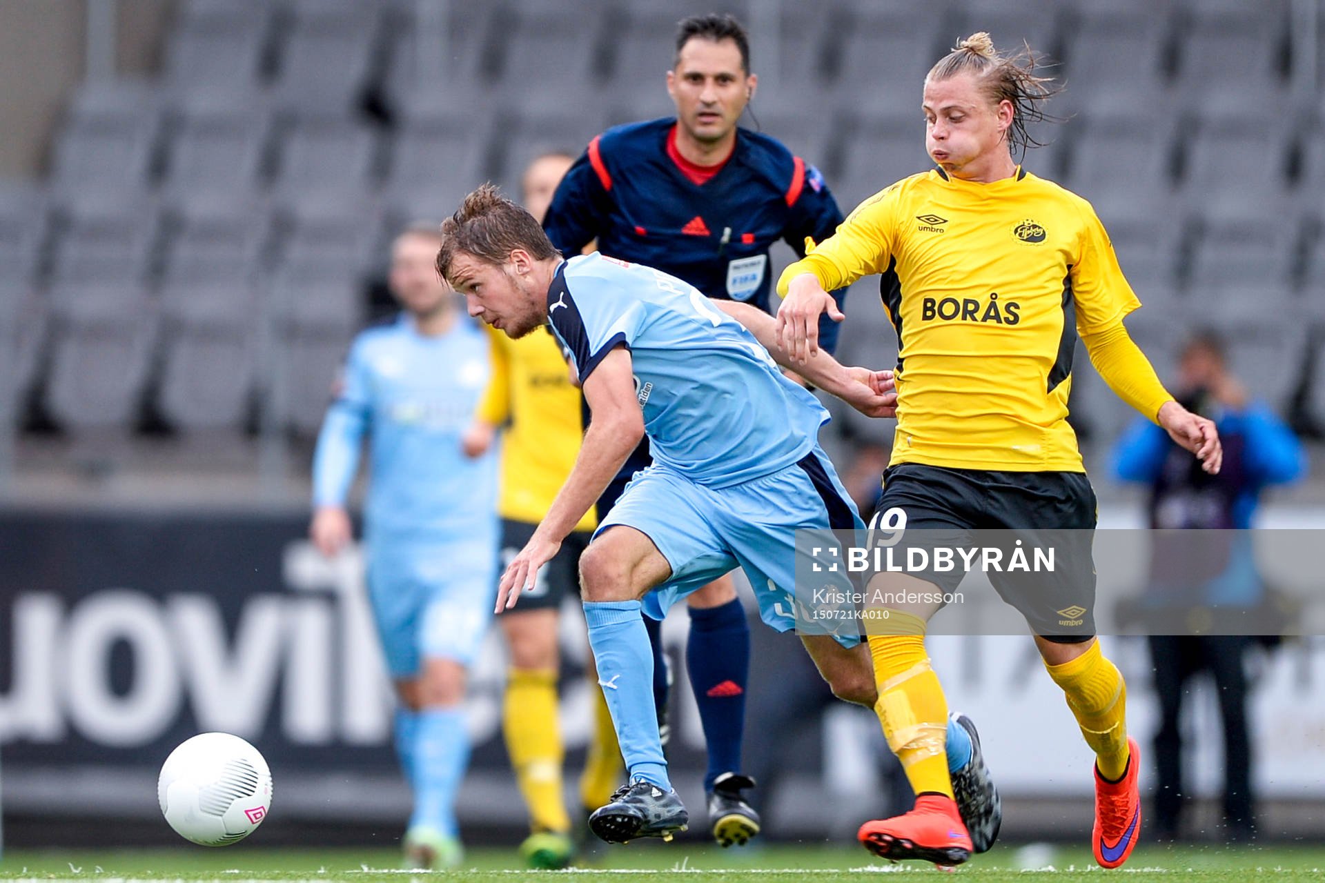 Randers Nikolaj Poulsen och Elfsborgs Simon Hedlund