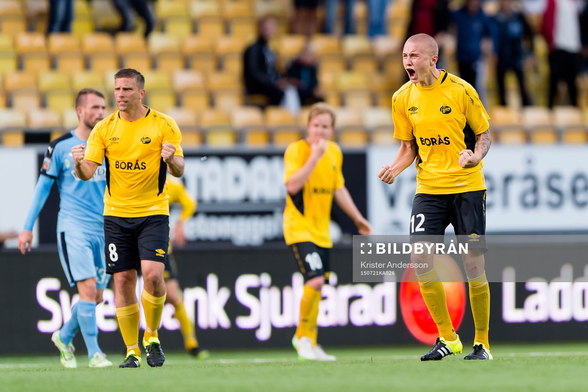 Elfsborgs Sebastian Holmén jublar