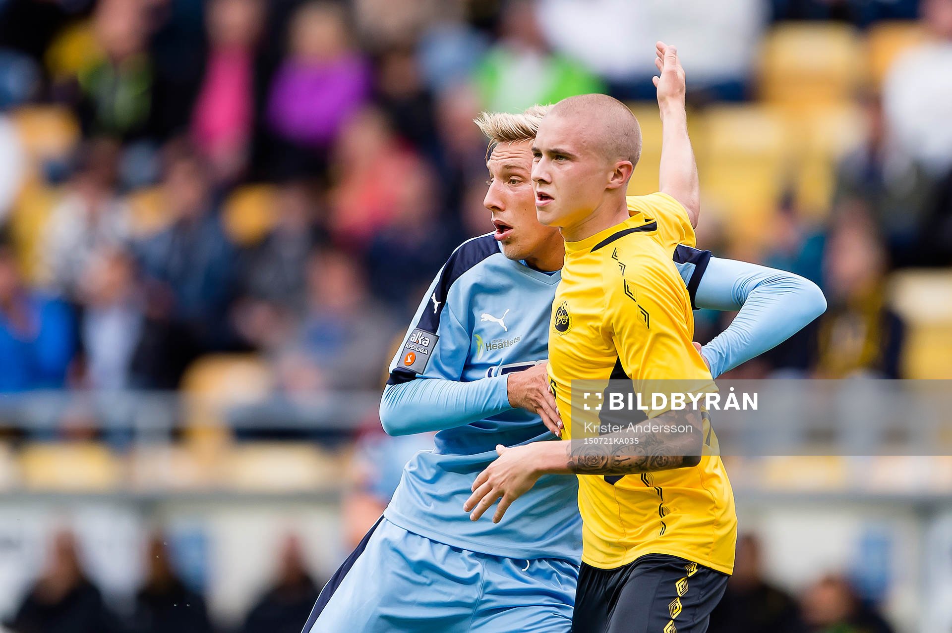 Randers Nicolai Brock-Madsen och Elfsborgs Sebastian Holmén