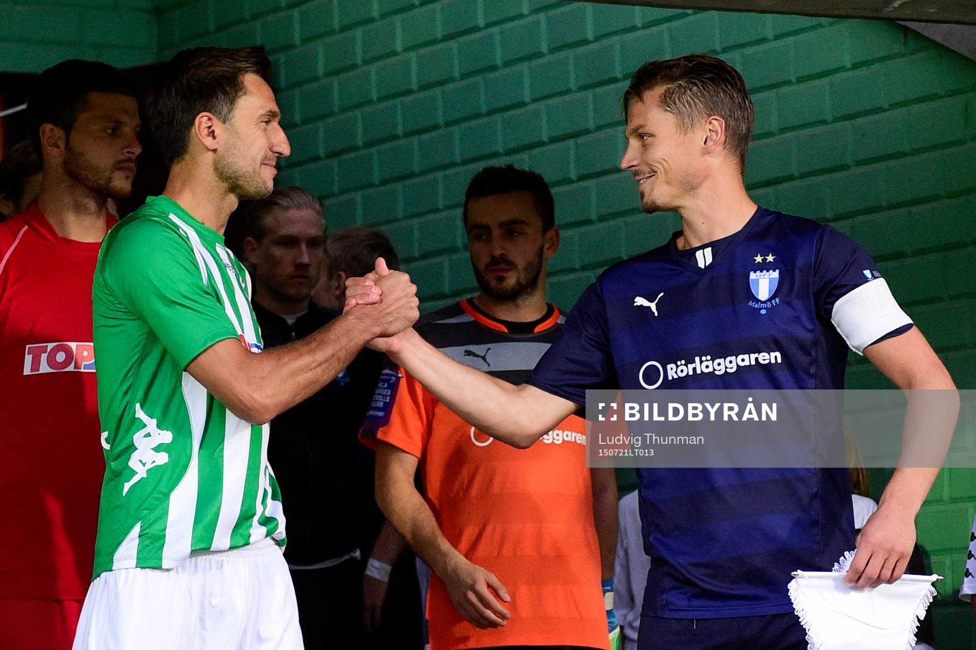 Zalgiris Deividas Semberas och Malmö FFs Markus Rosenberg