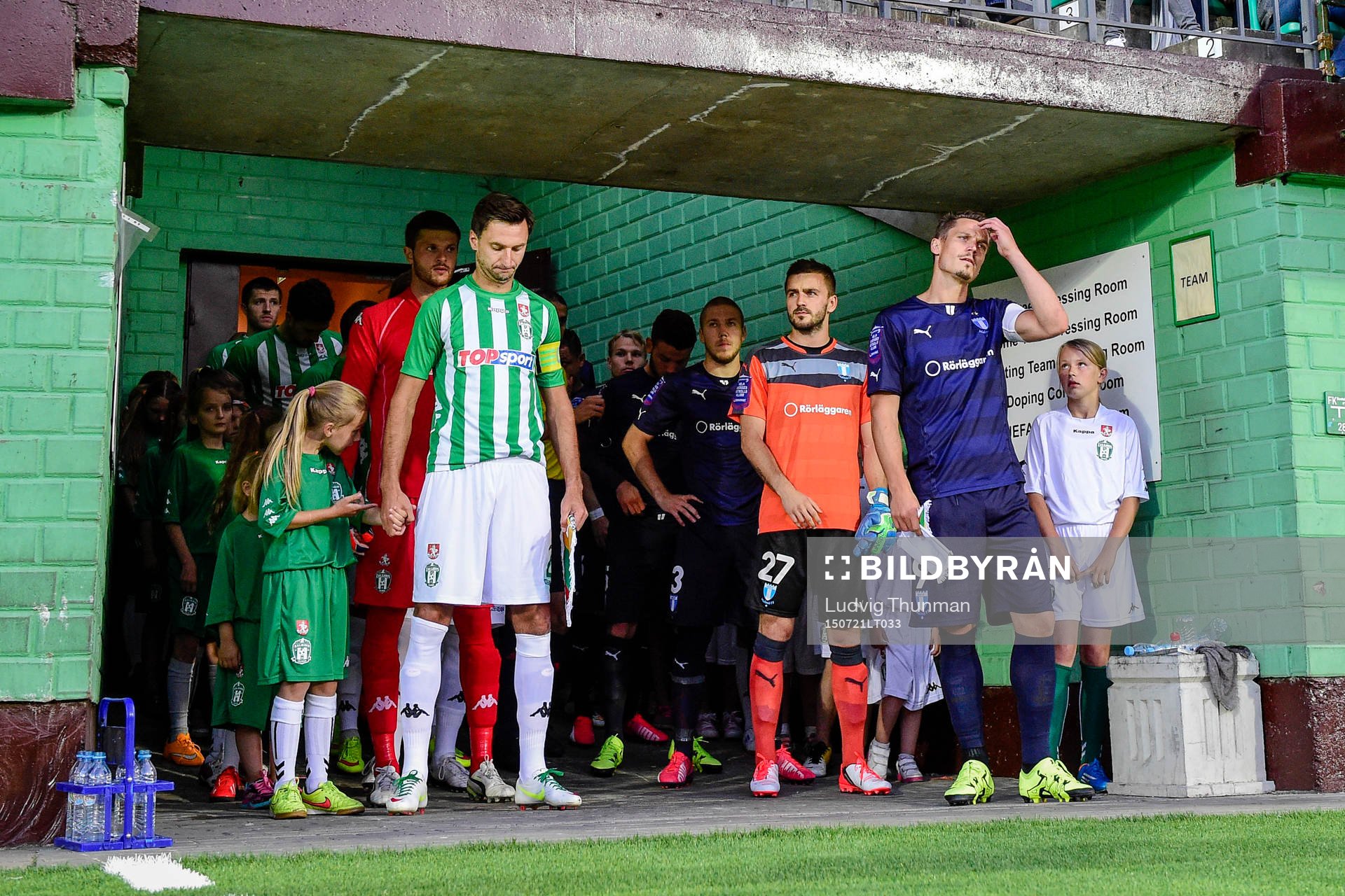 Zalgiris Deividas Semberas och Malmö FFs Markus Rosenberg