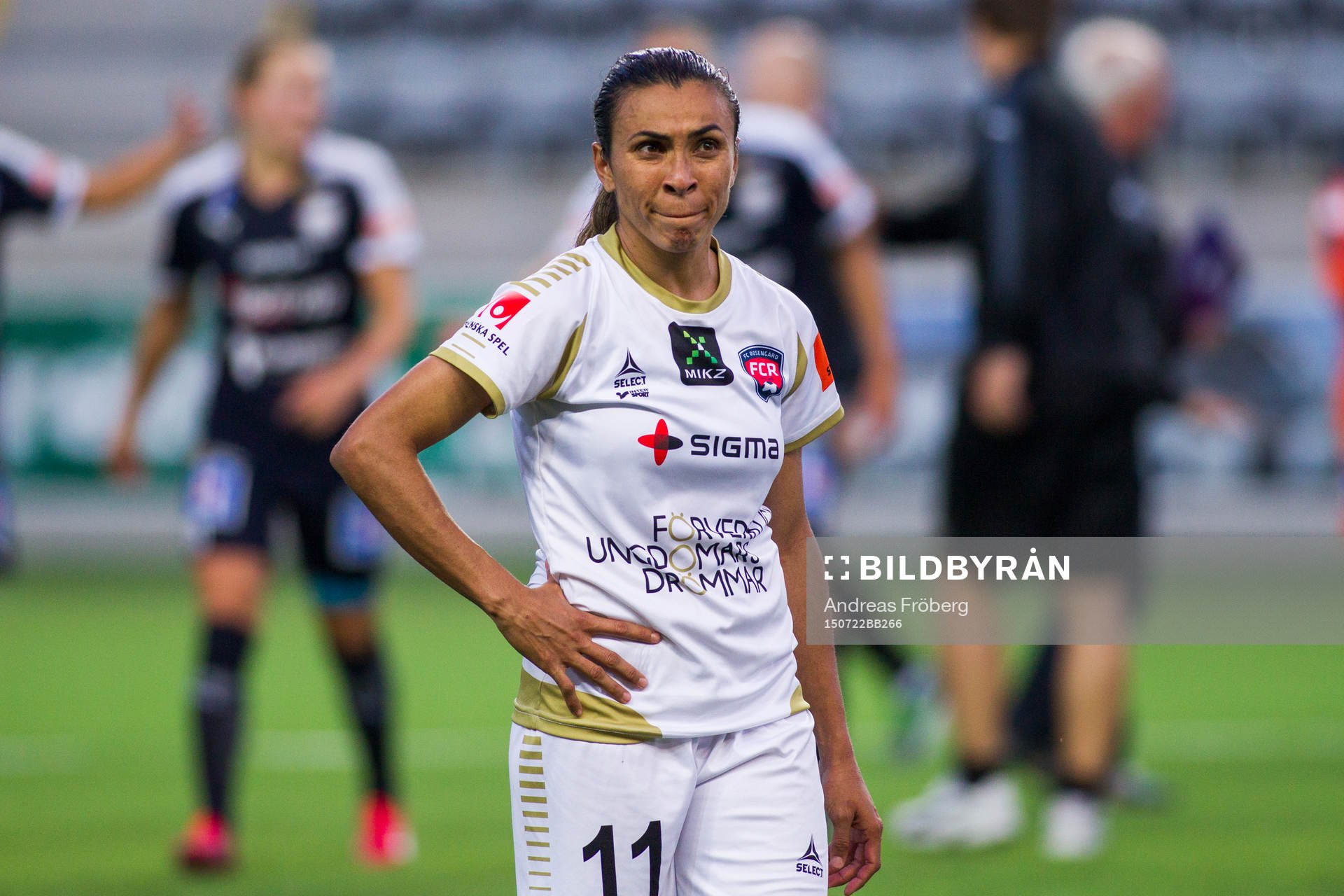 FC Rosengårds Marta Viera da Silva deppar